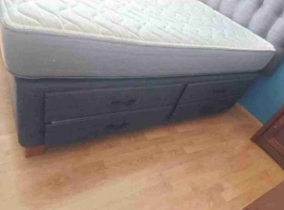 Cama 2 plazas con respaldo!!! sin colchon!! - miniatura 2