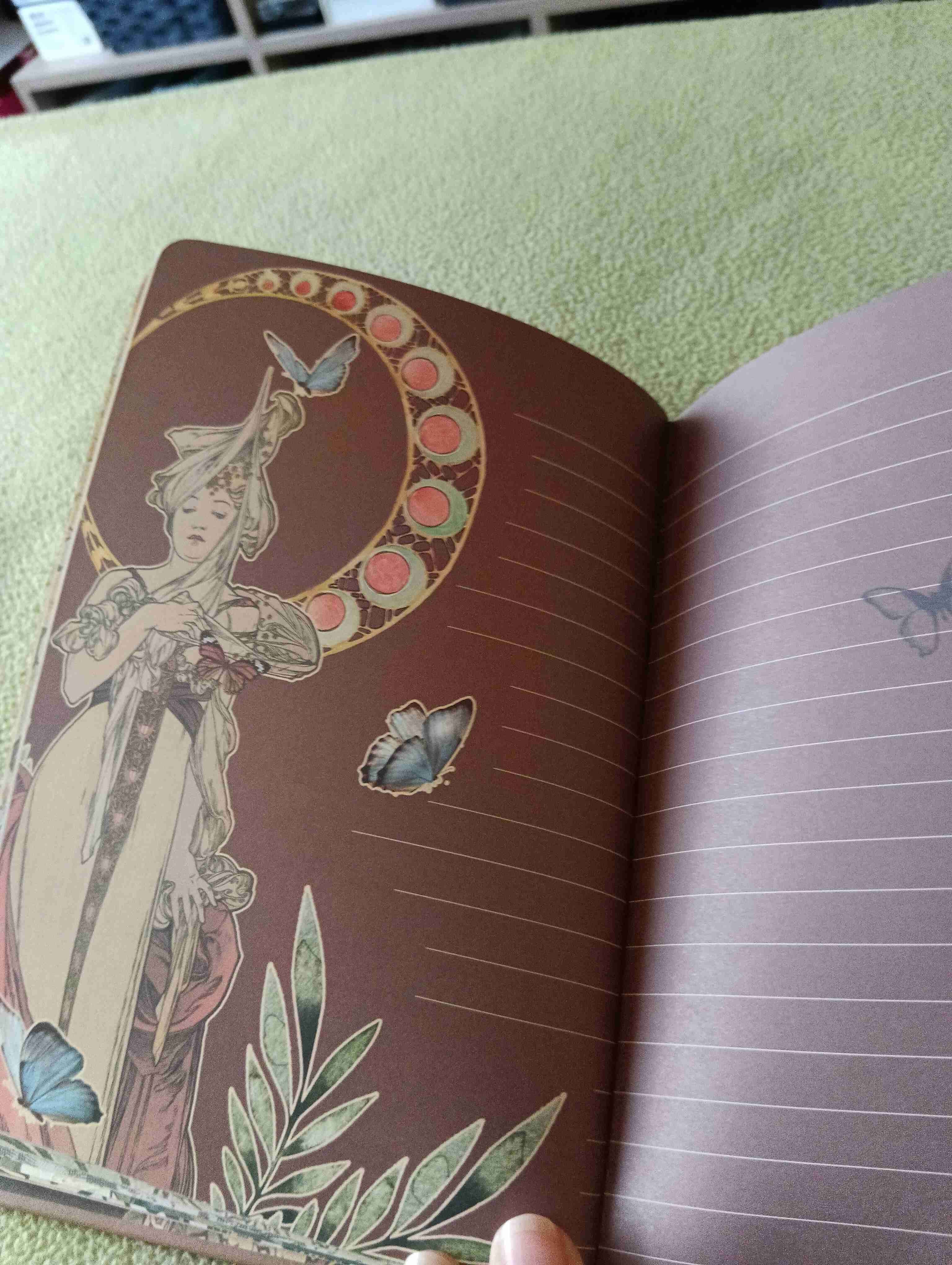 Libreta   Mujer Alphonse  Art Nouveau - miniatura 4