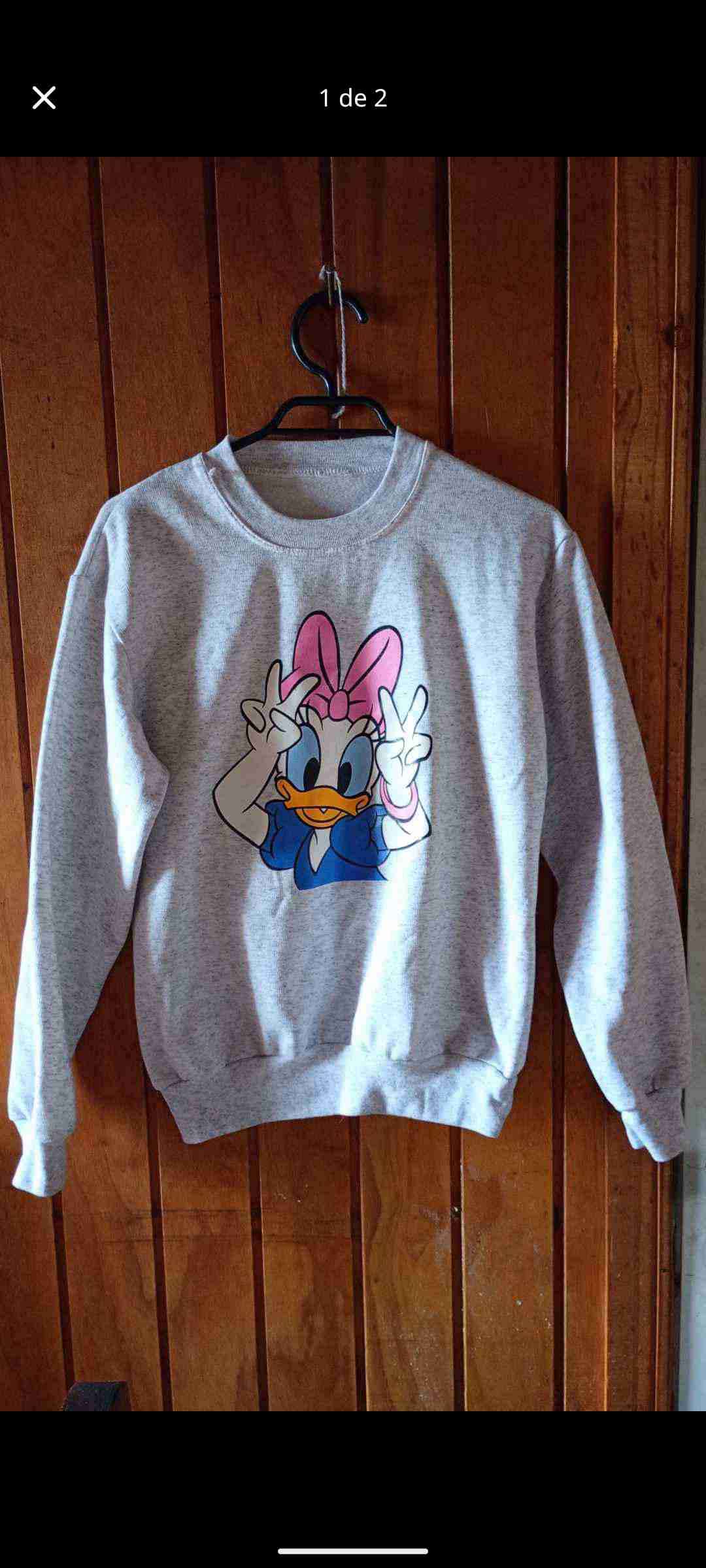 Polerón gris con estampado