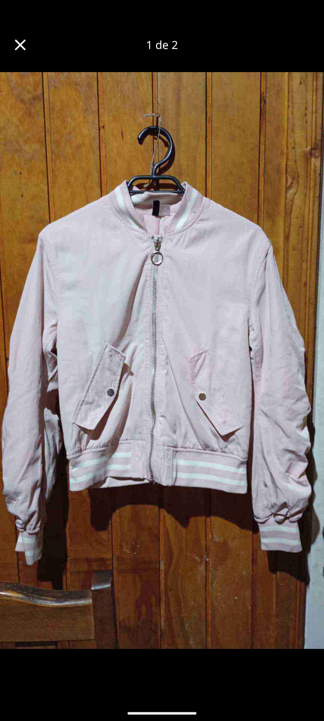 Chaqueta bomber rosada