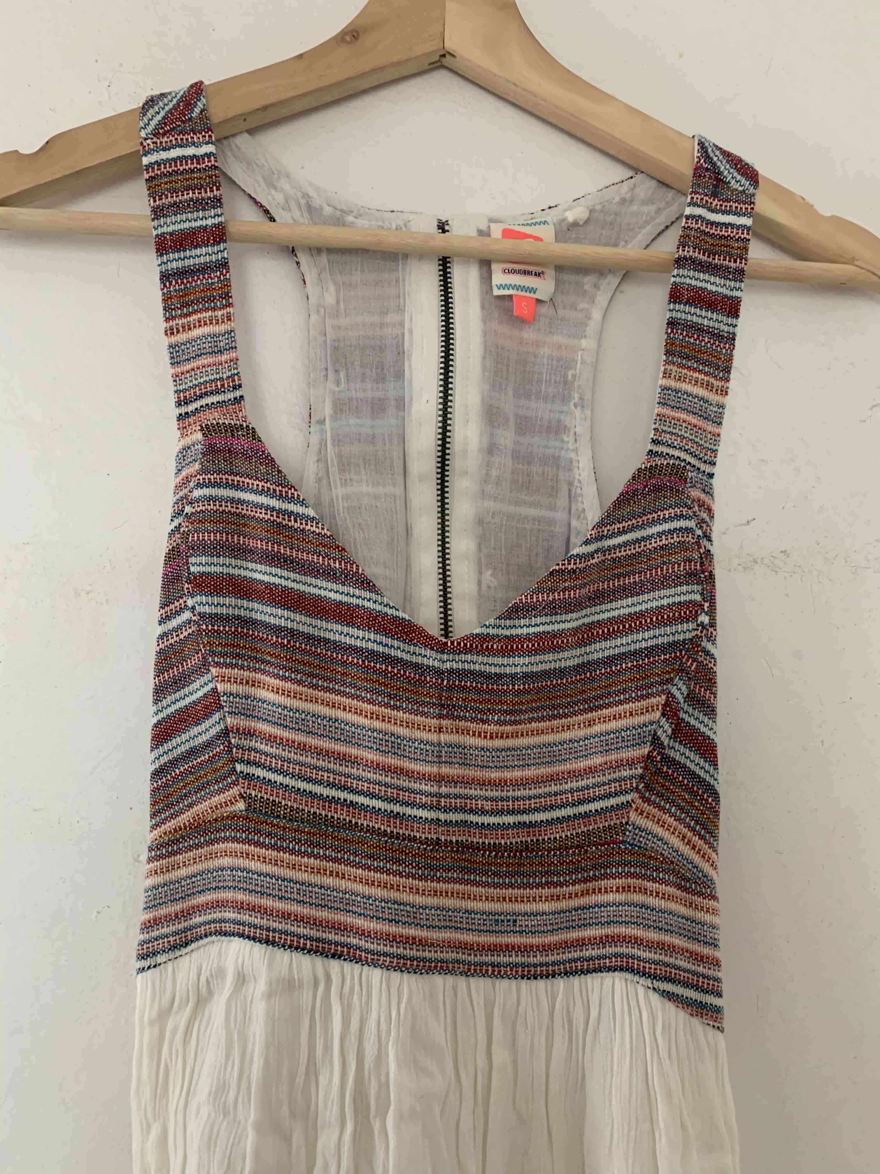 Vestido bohemio de rayas - miniatura 2