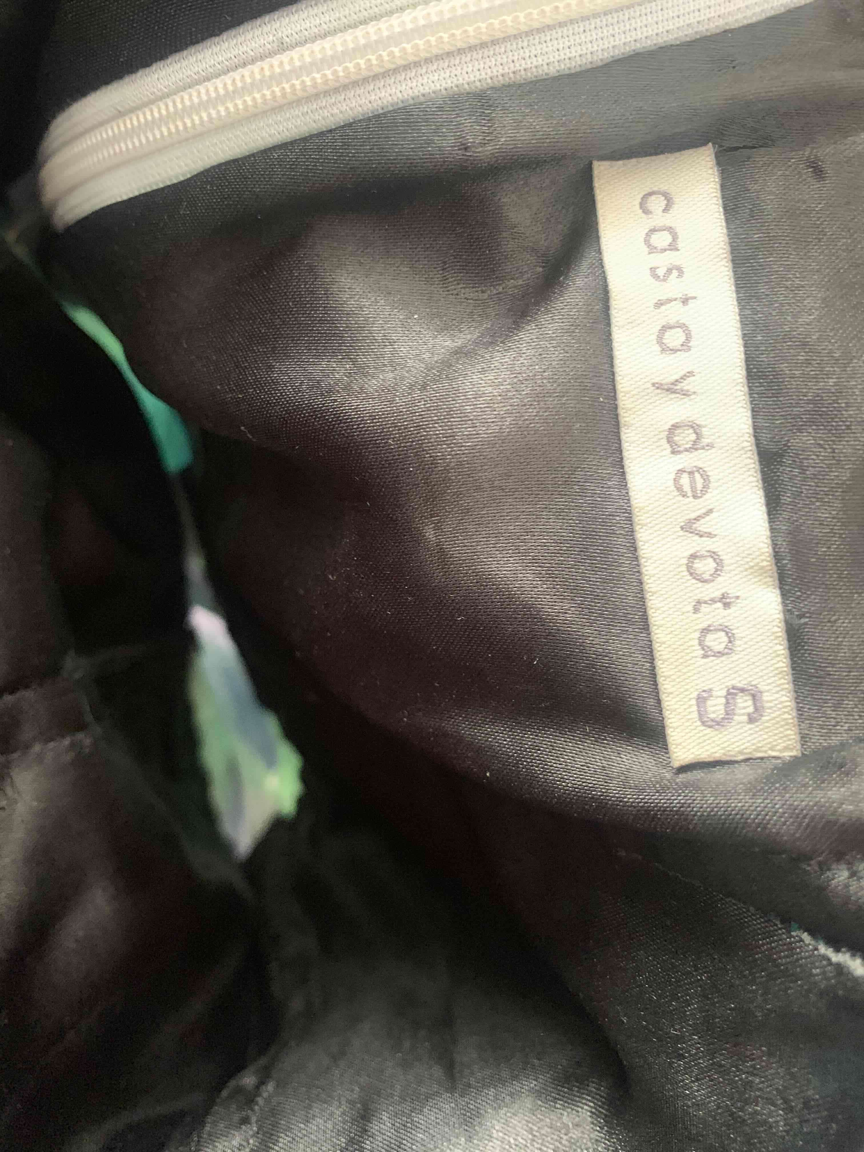 Vestido floreado strapless - miniatura 2