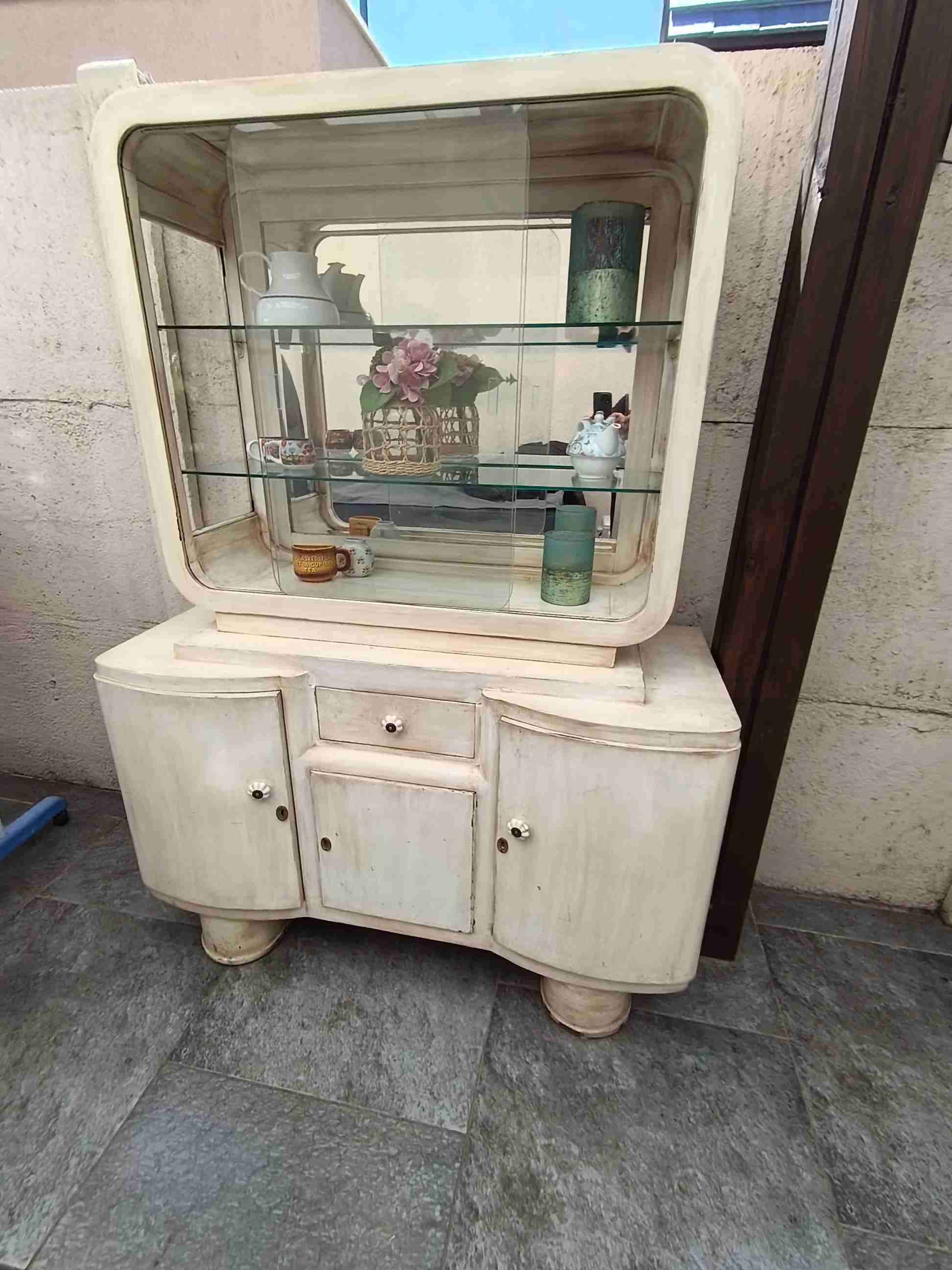 Vitrina antigua de madera - 4