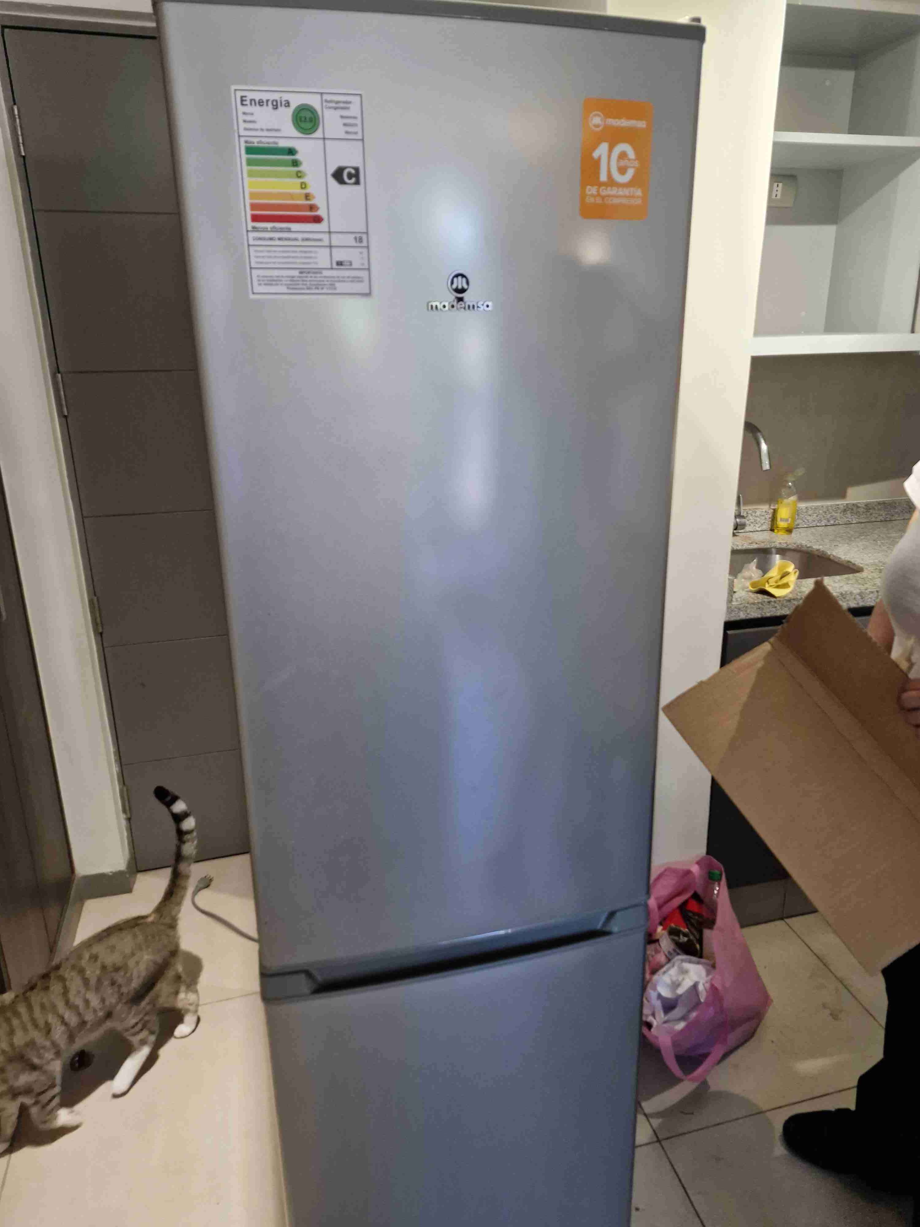 Refrigerador Mademsa color plateado - miniatura 2