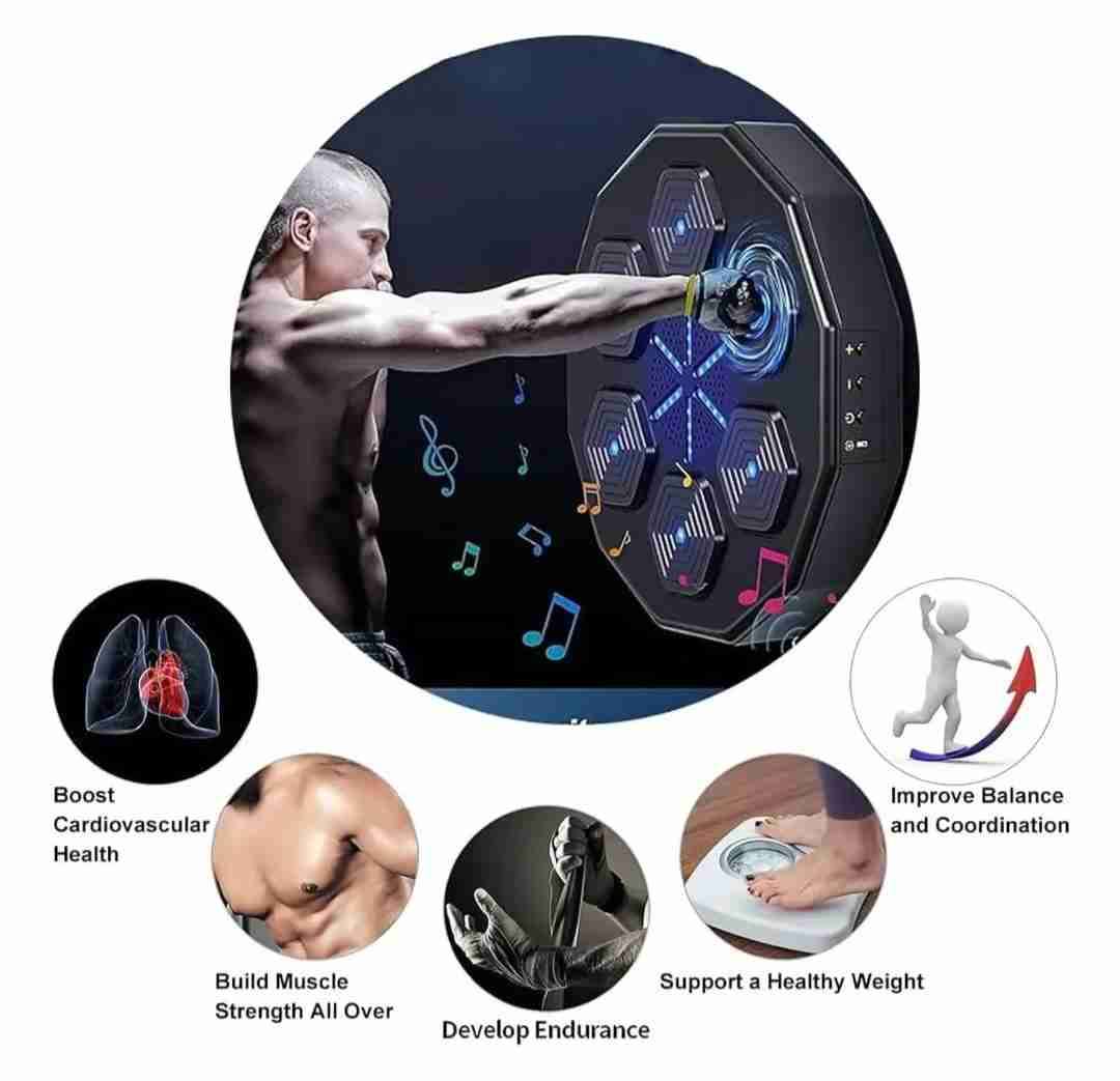 Maquina de boxeo Bluetooth LED portátil - miniatura 2