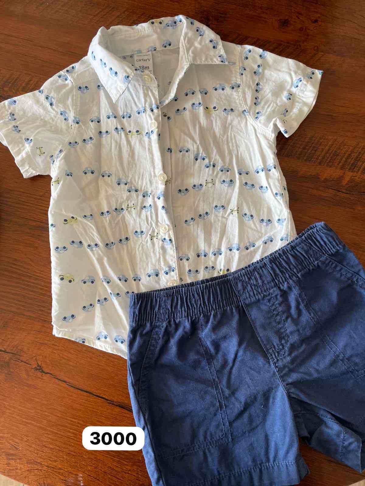 Conjunto infantil camisa y short carter