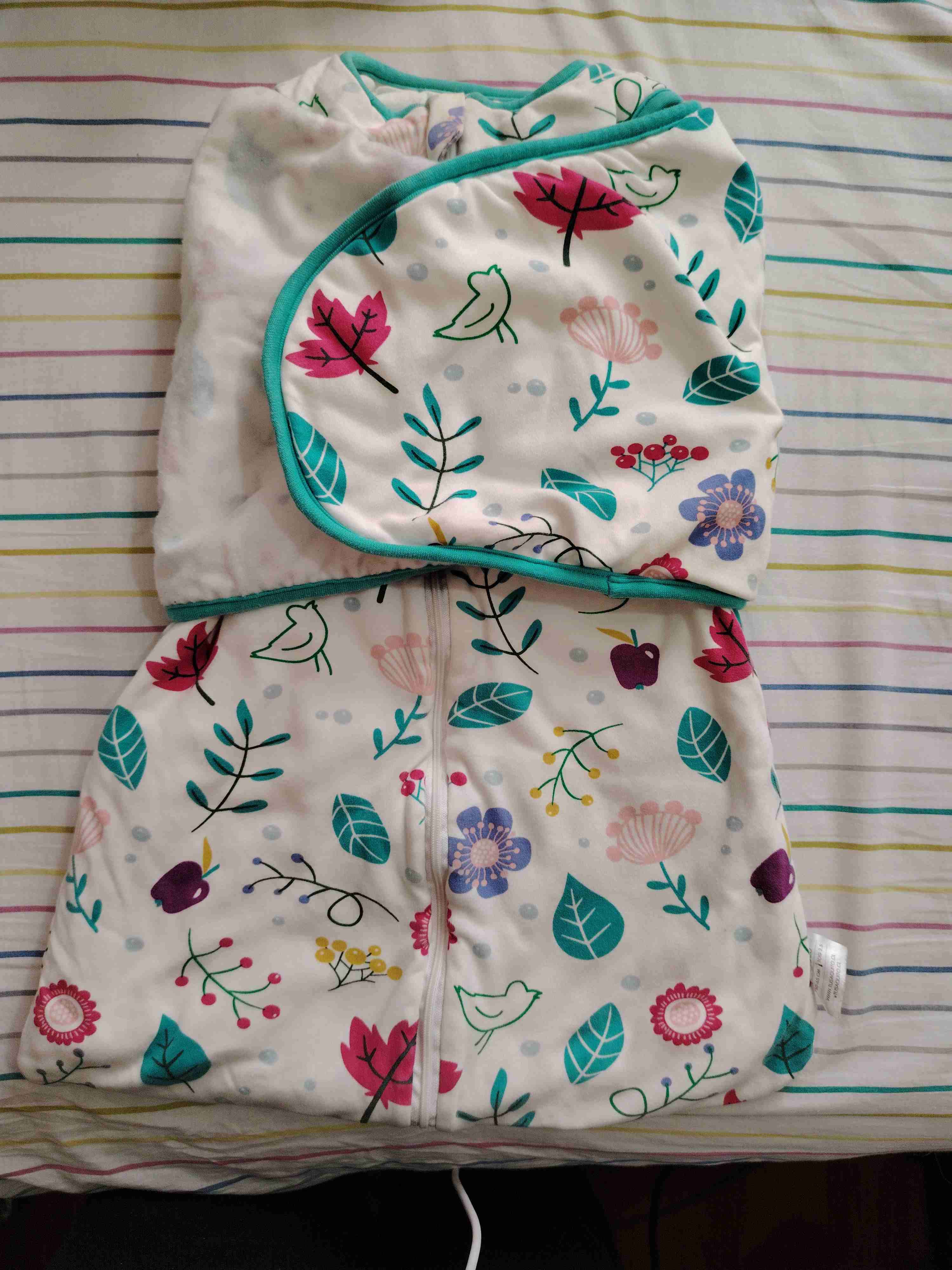 Saco de dormir para bebé con estampado floral