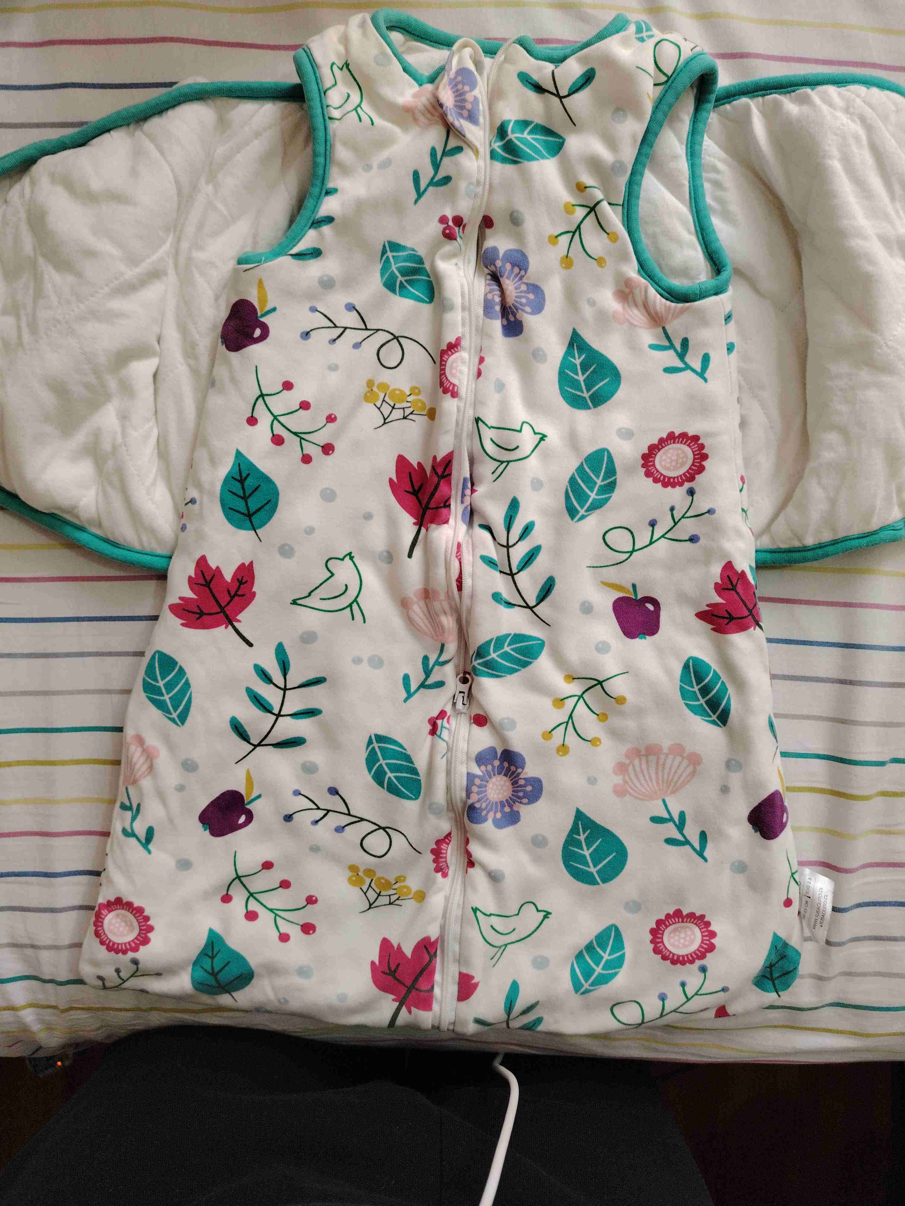 Saco de dormir para bebé con estampado floral - miniatura 2