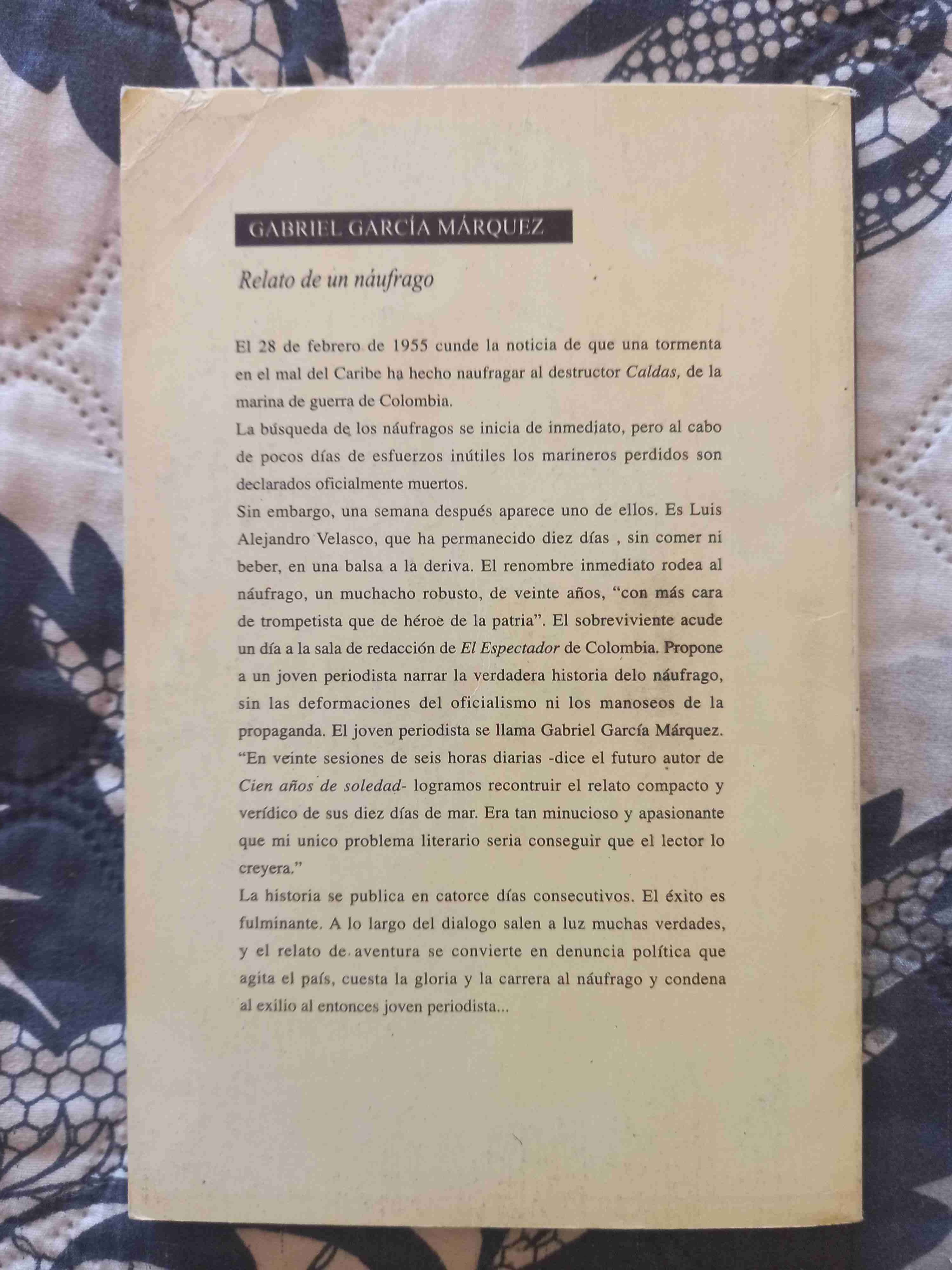 Relato de un náufrago - Gabriel García Márquez - miniatura 2