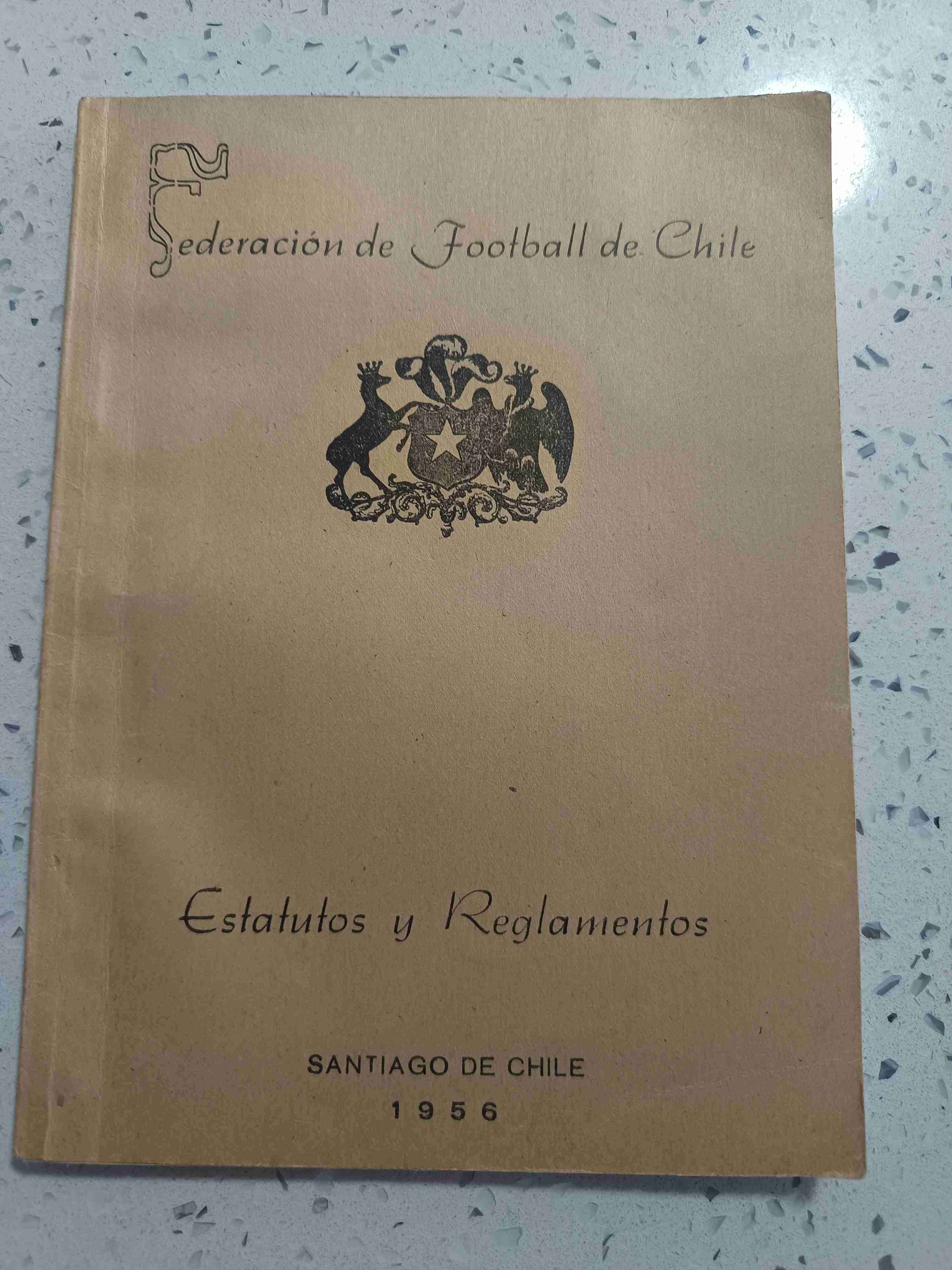 Futbol Chileno Estatutos y Reglamentos 1956