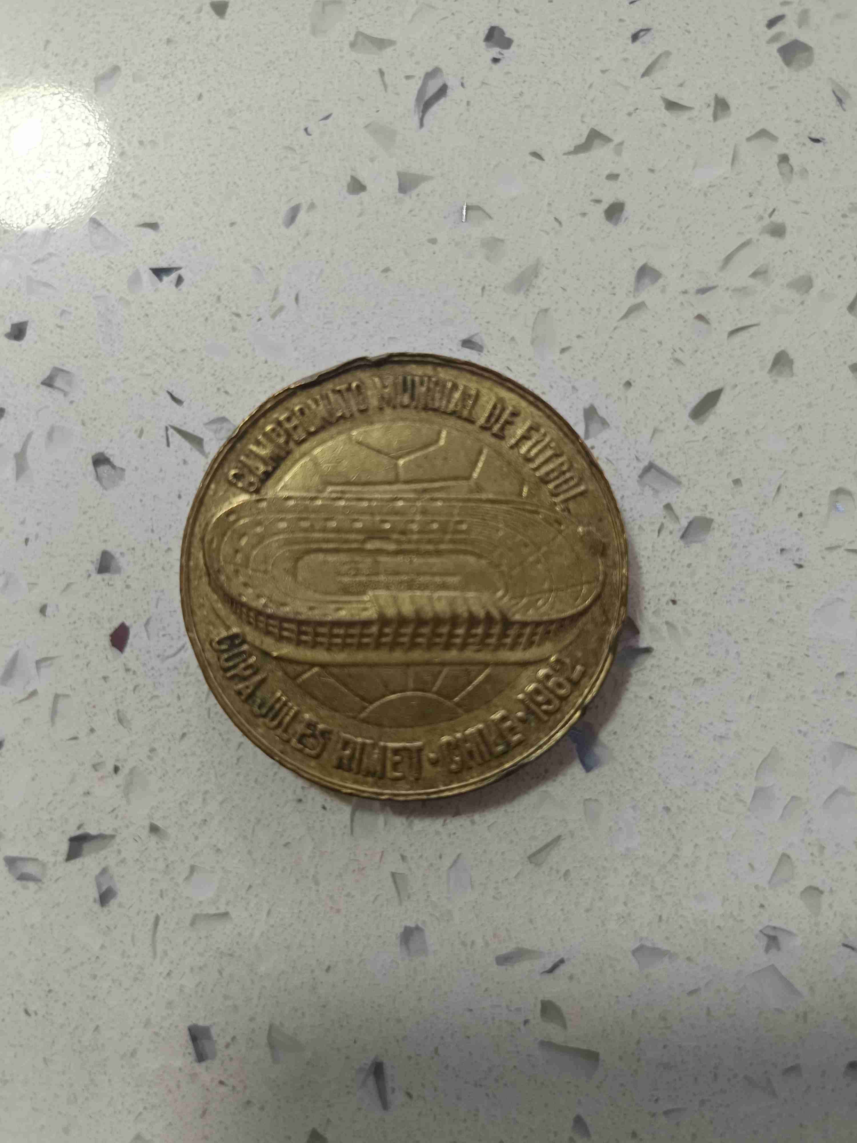 Mundial del año 62Moneda dorada de colección - miniatura 2