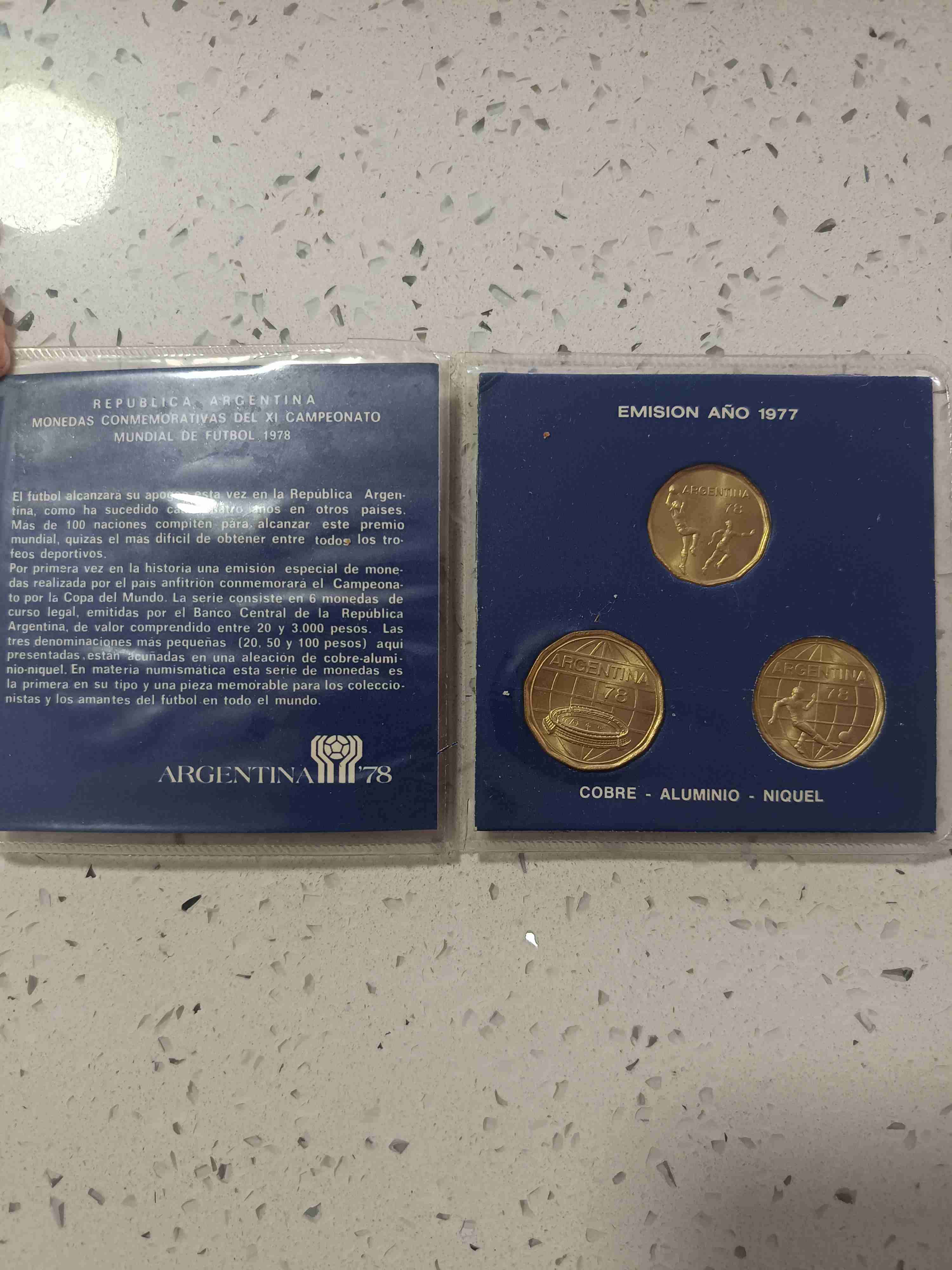 Monedas colección mundial Argentina 78 con funda - miniatura 2