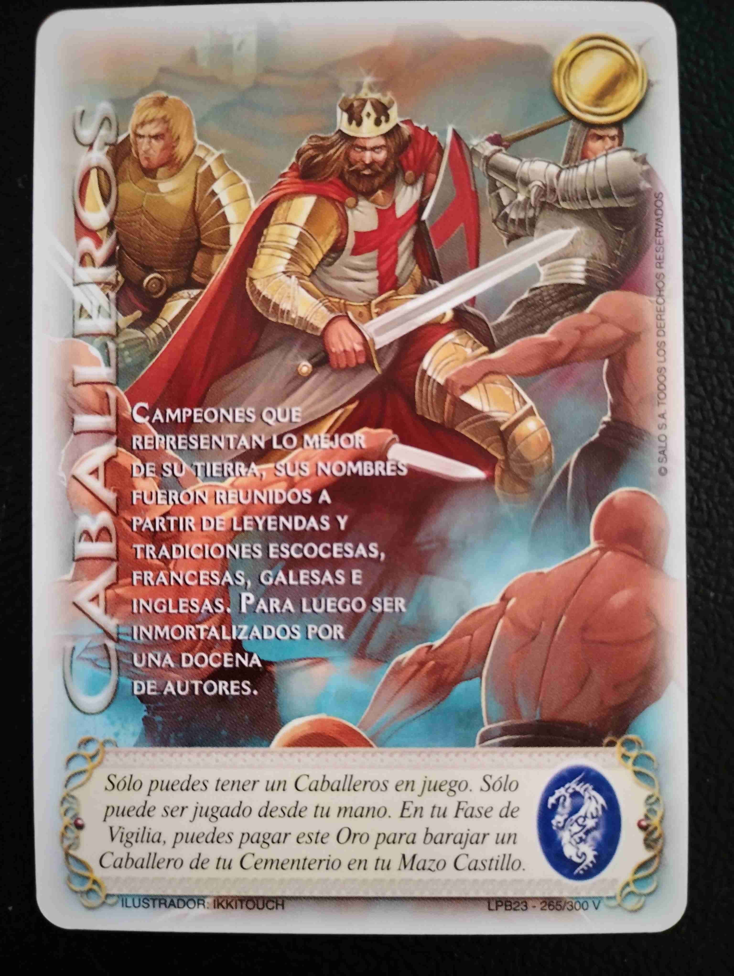 Carta de juego Caballeros