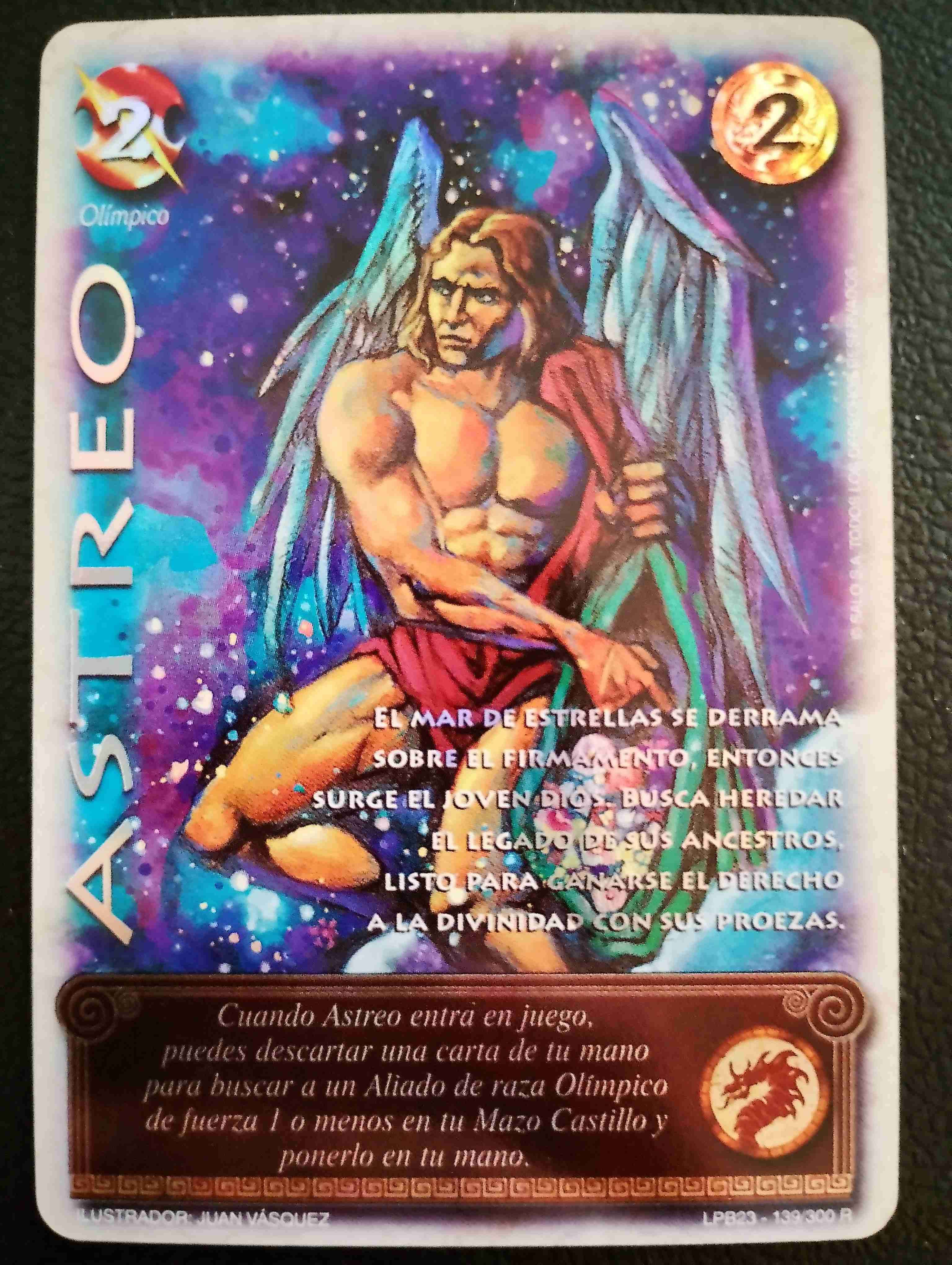 Carta coleccionable Astreo