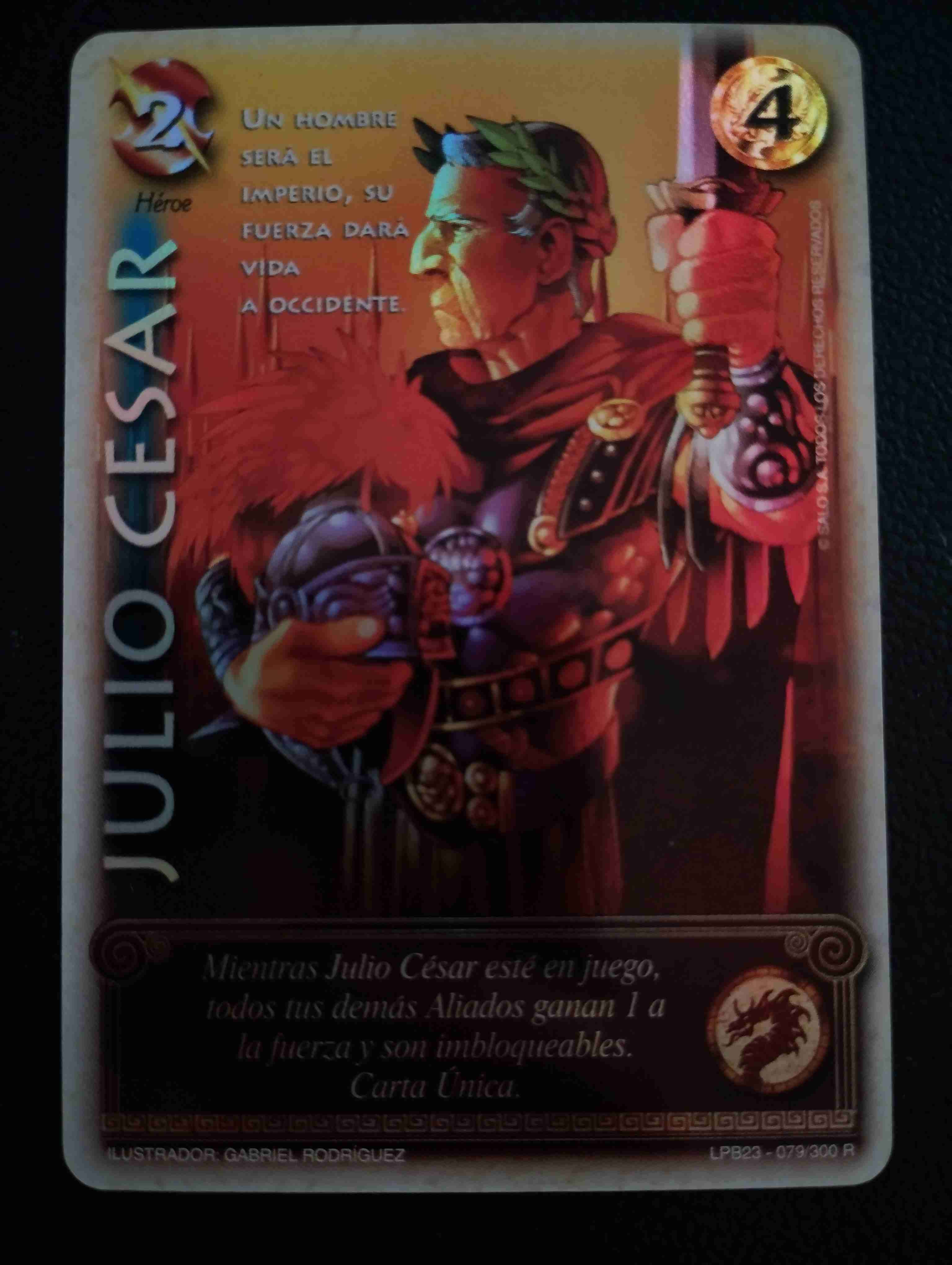 Carta coleccionable Julio César