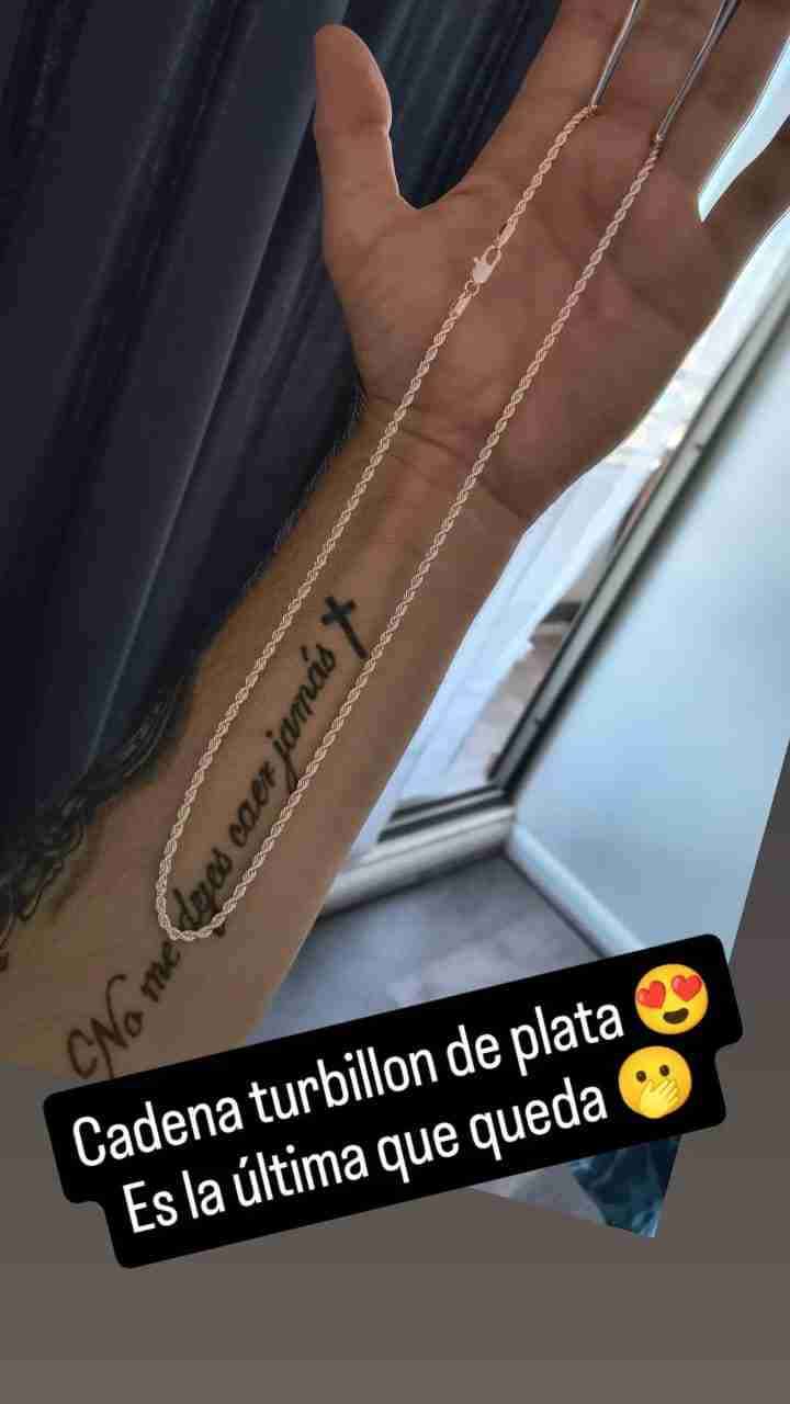 Cadena de plata turbillón y pulseras