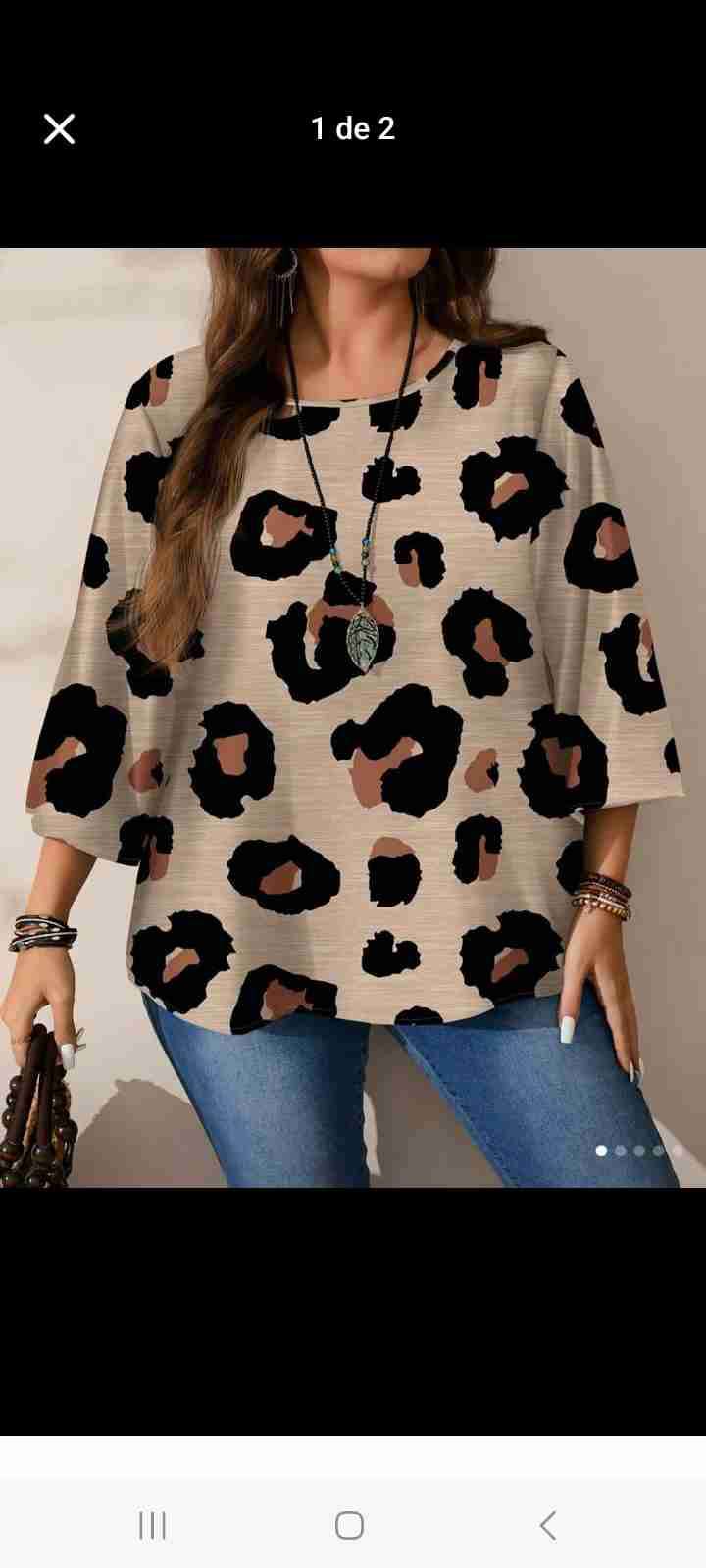 Blusa estampado animal print