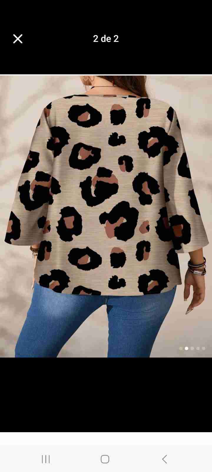 Blusa estampado animal print - miniatura 2