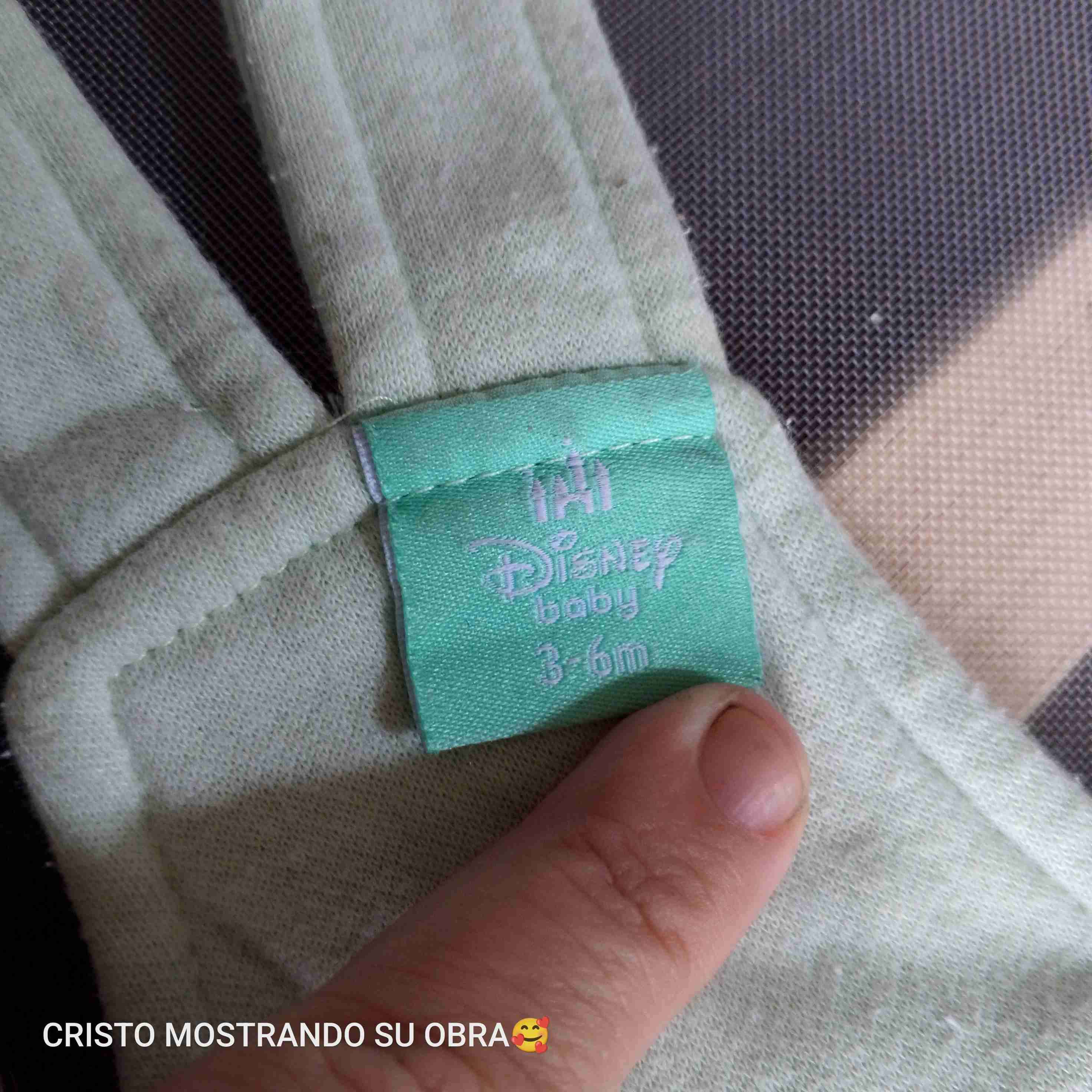 Enterito verde bebé con bordado - miniatura 2