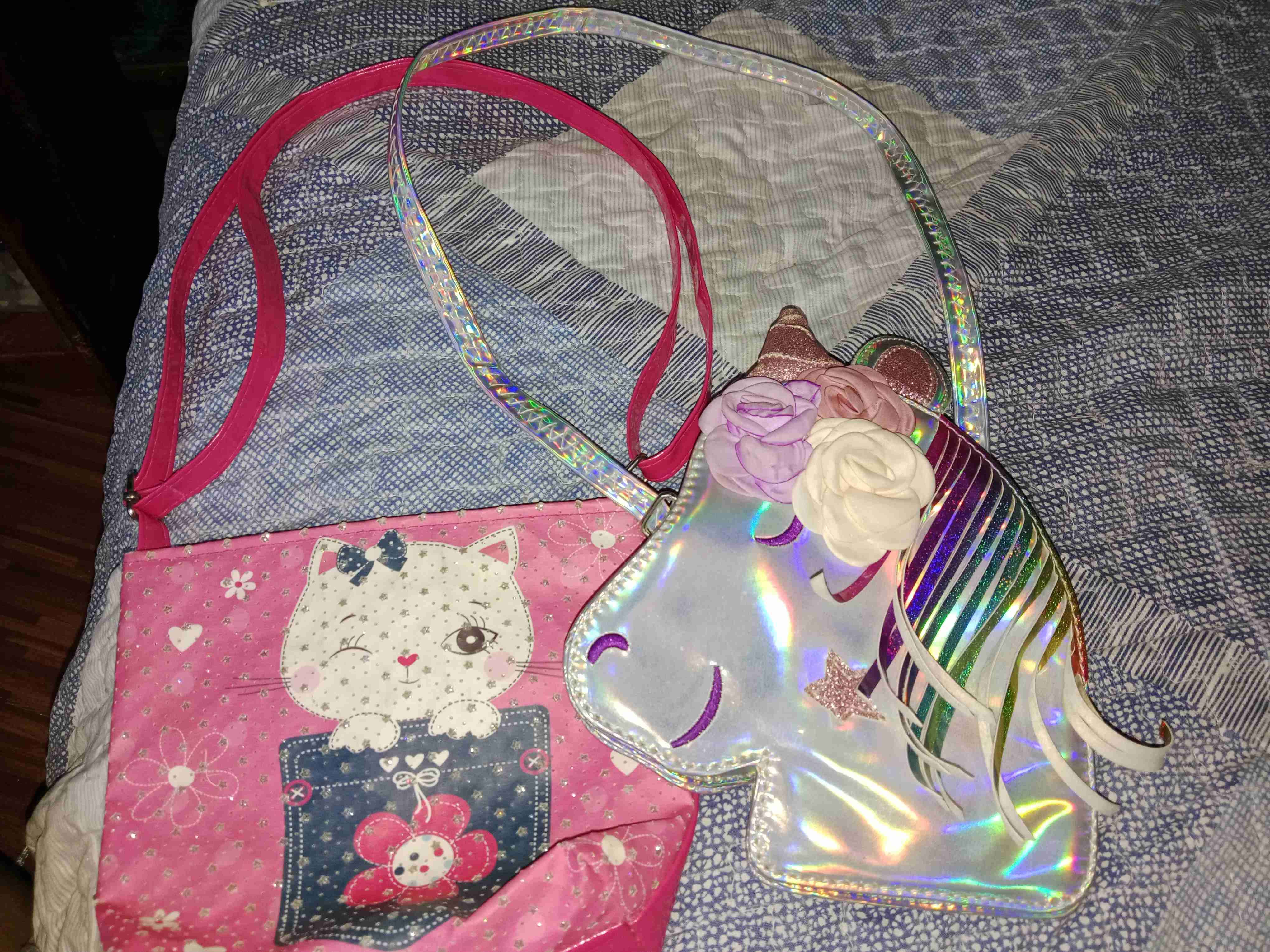 Bolsos infantiles unicornio y gato cada uno 2000