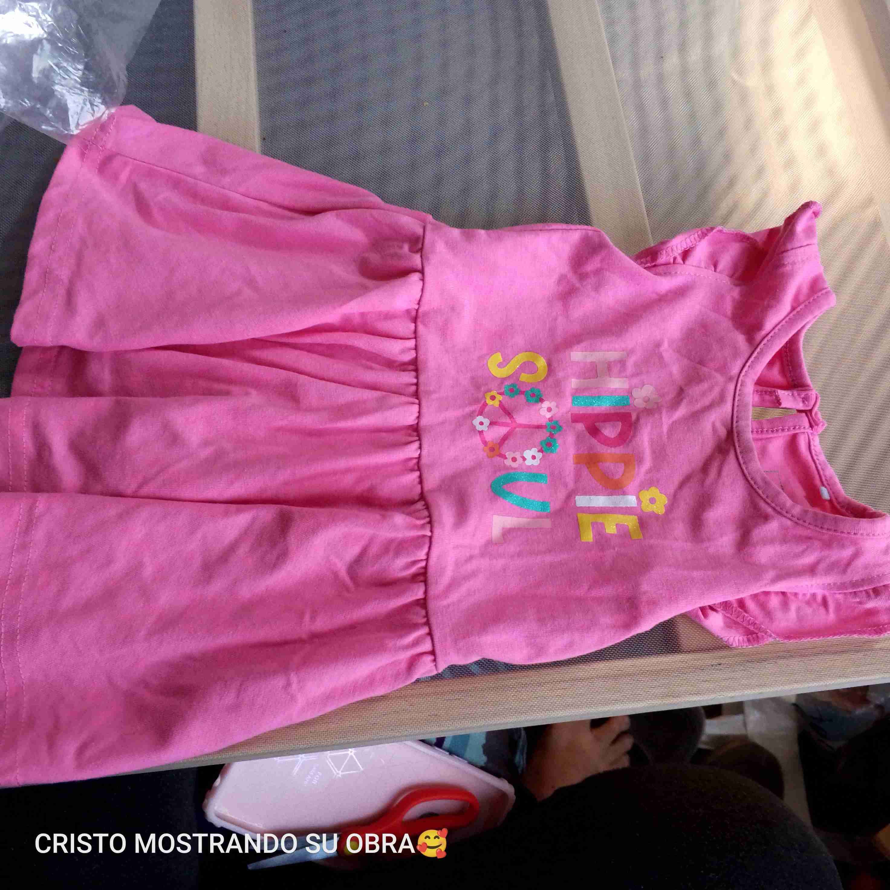 Vestido rosado infantil 'Hippie Soul'