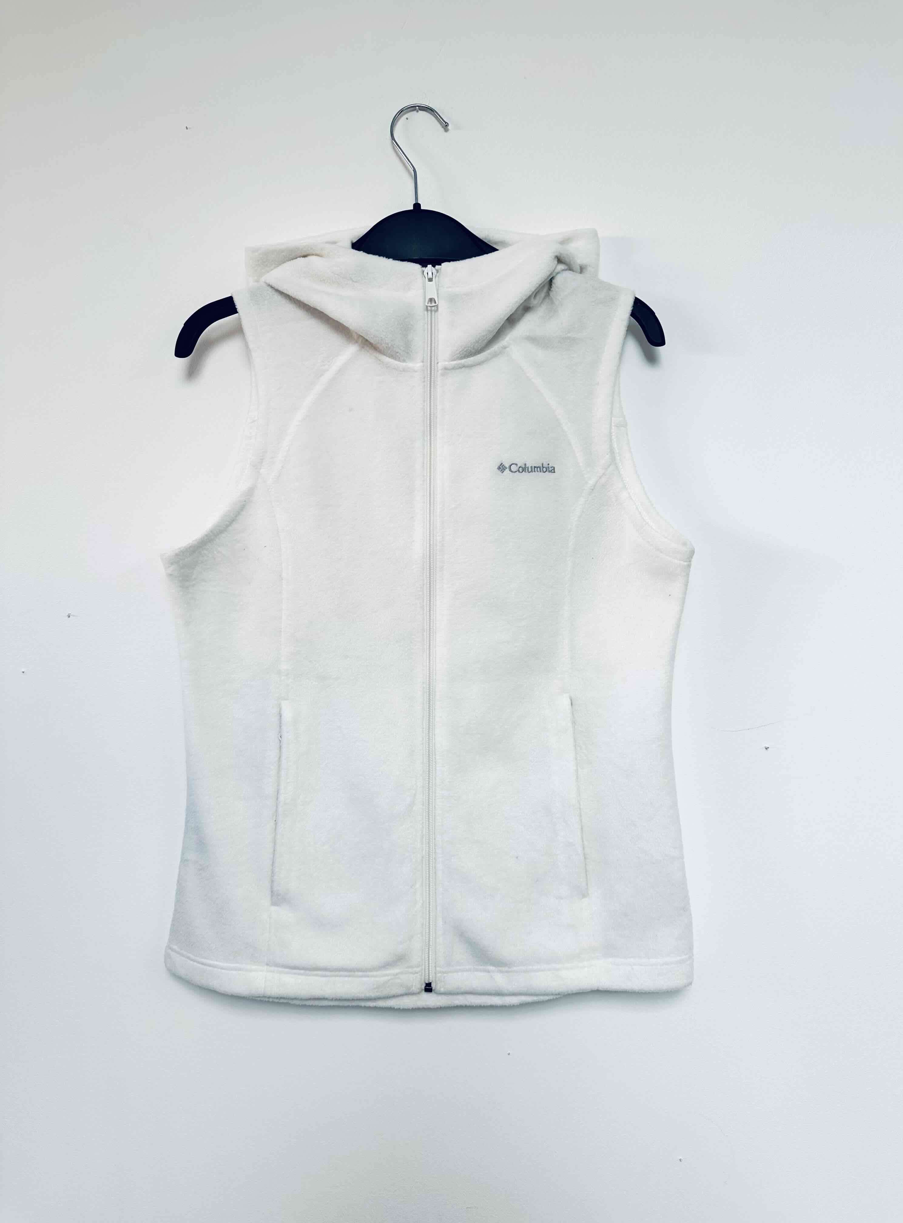Chaleco polar blanco Columbia talla M mujer