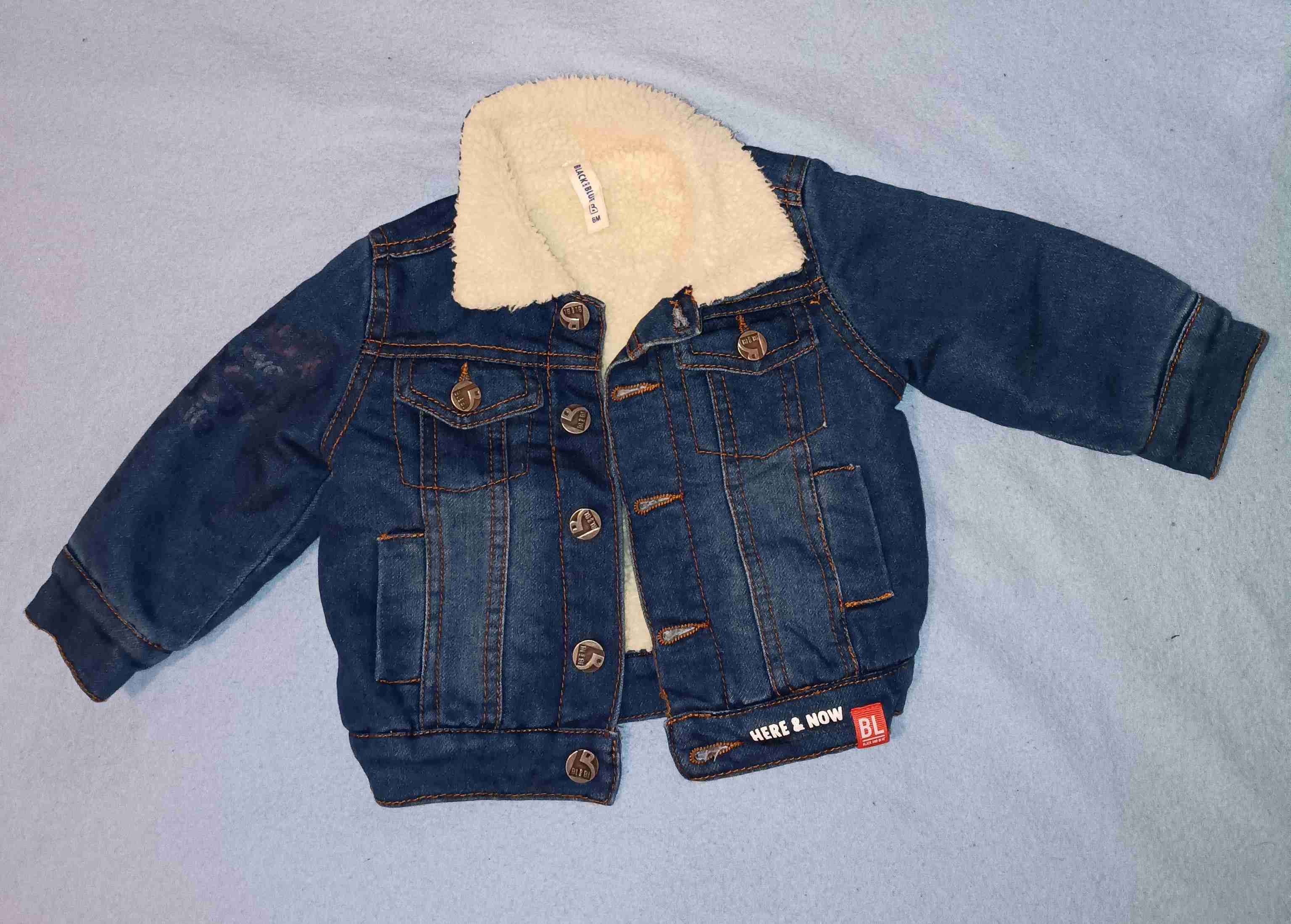 Chaqueta bebé mezclilla con forro