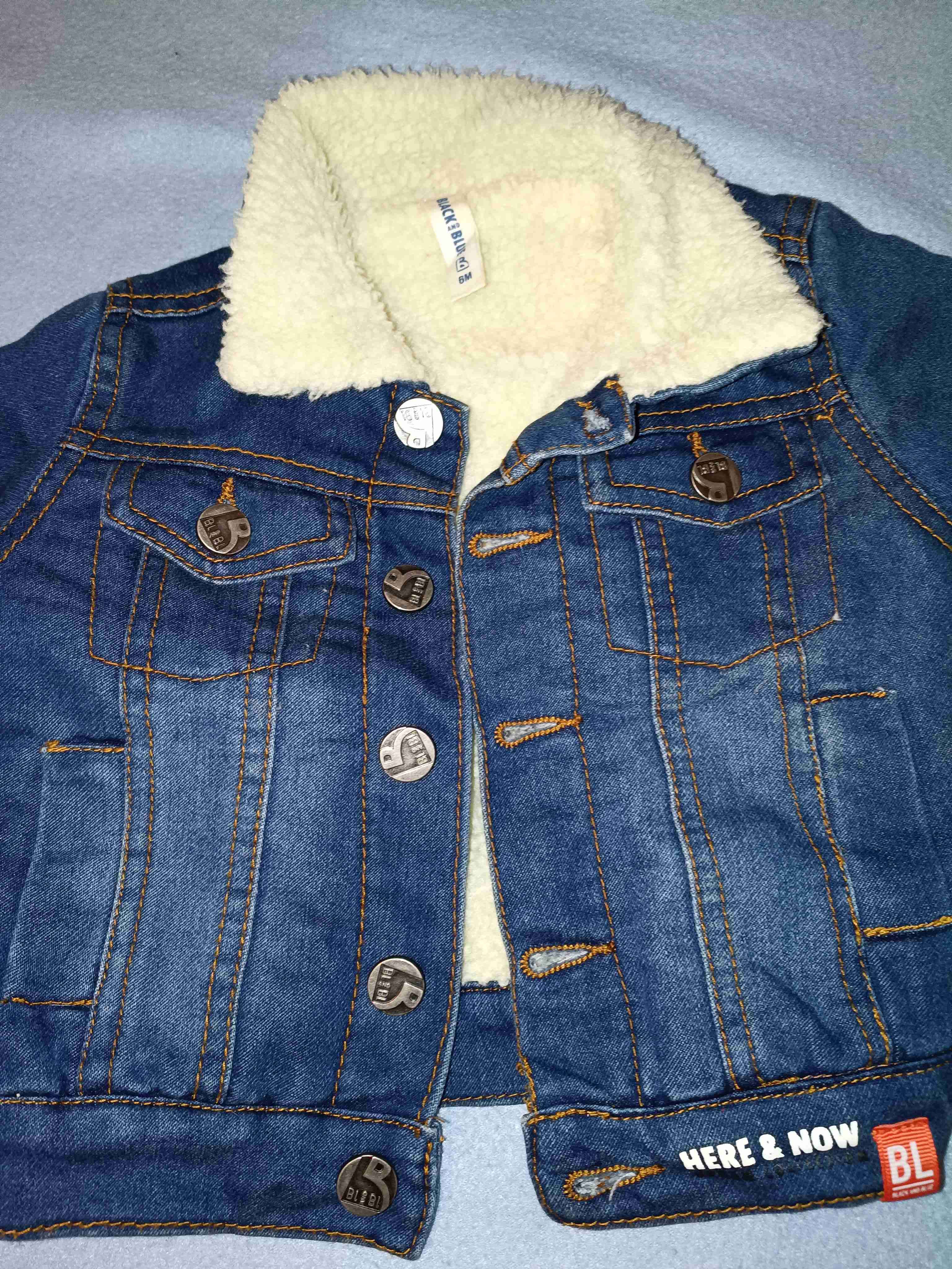 Chaqueta bebé mezclilla con forro - miniatura 2