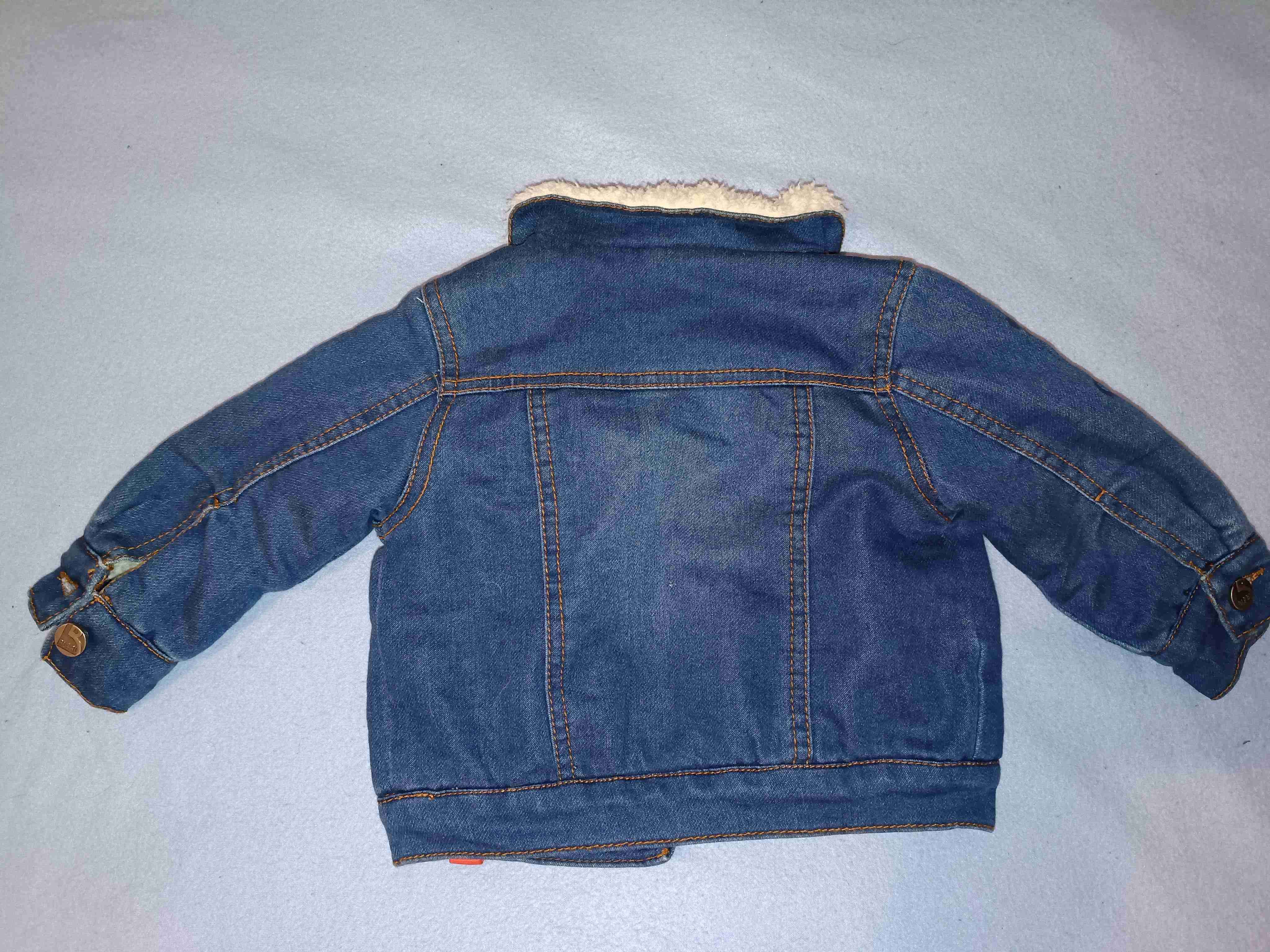 Chaqueta bebé mezclilla con forro - miniatura 3