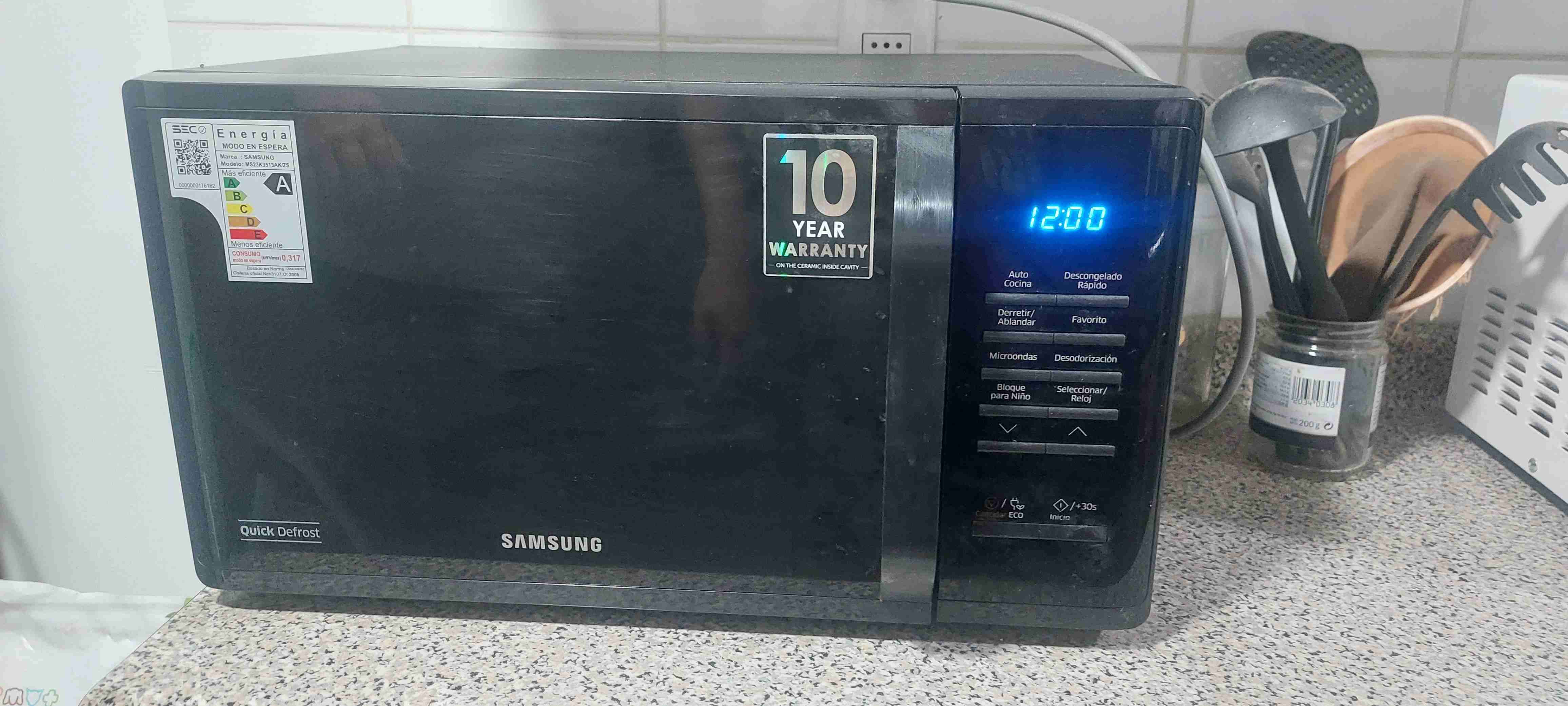 Microondas digital con grill,marca Samsung - miniatura 4