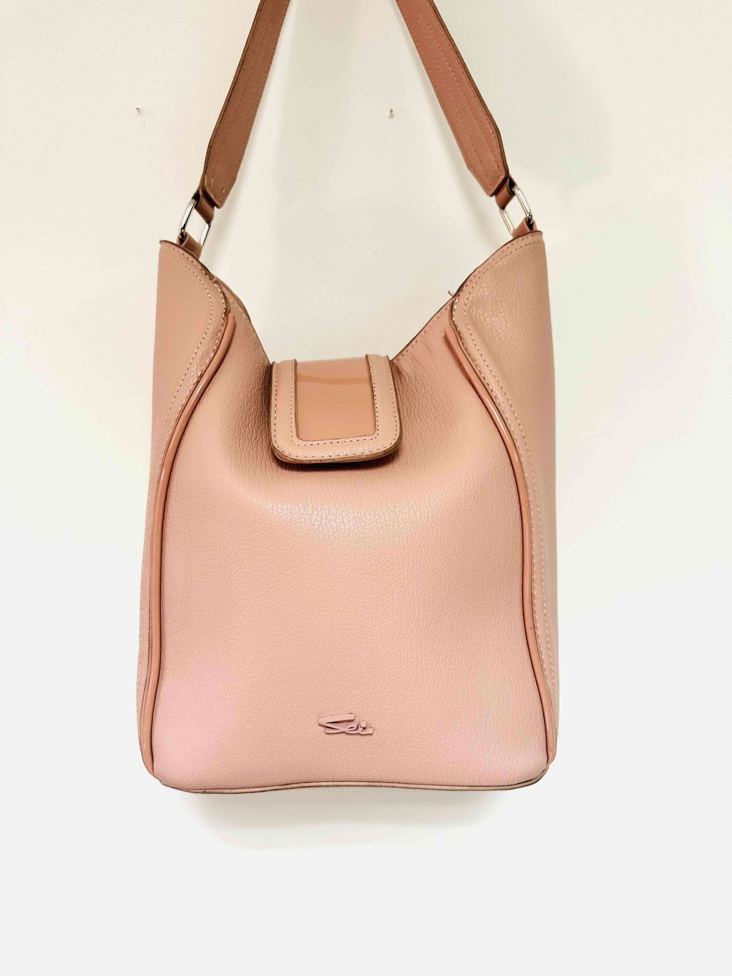 Cartera rosa marca Sei - miniatura 3