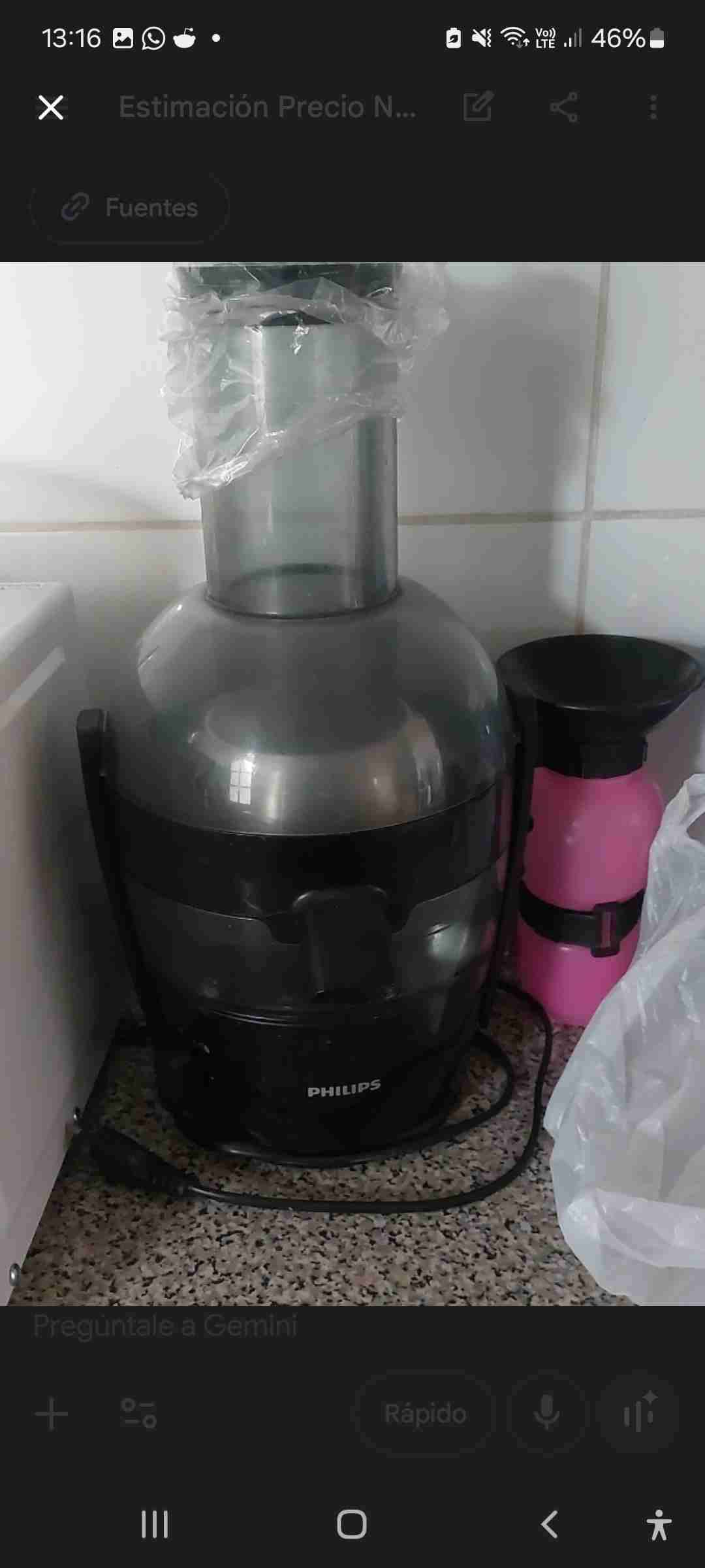 extractor de jugo philips hr1855 como nuevo