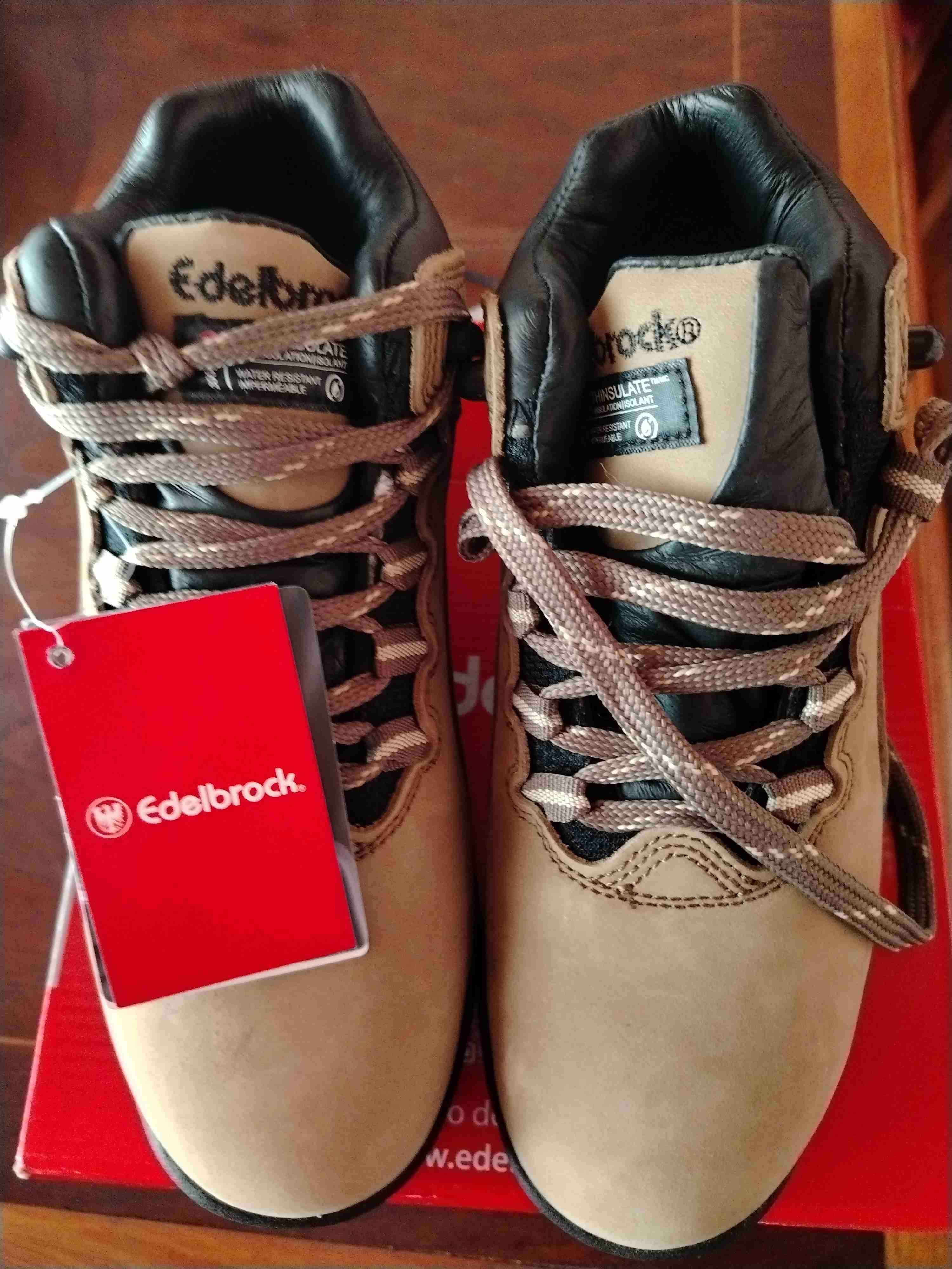 Zapatos de seguridad Edelbrock beige nuevas número