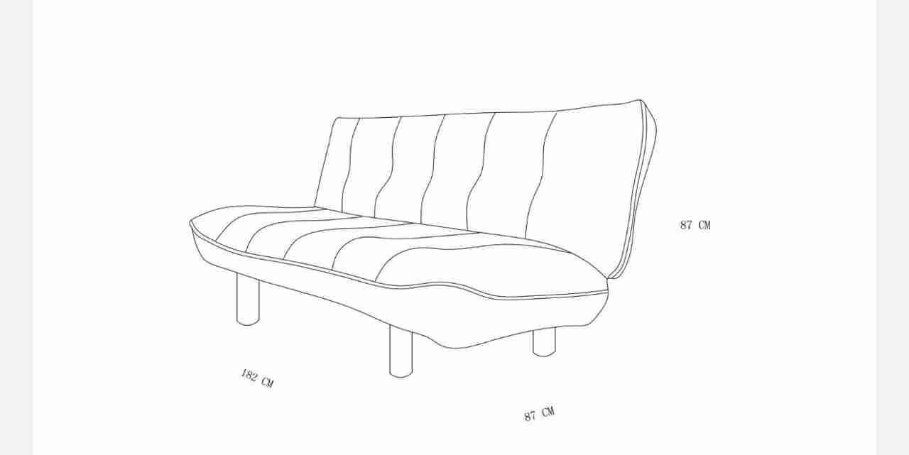 Sofá cama rosado - miniatura 2