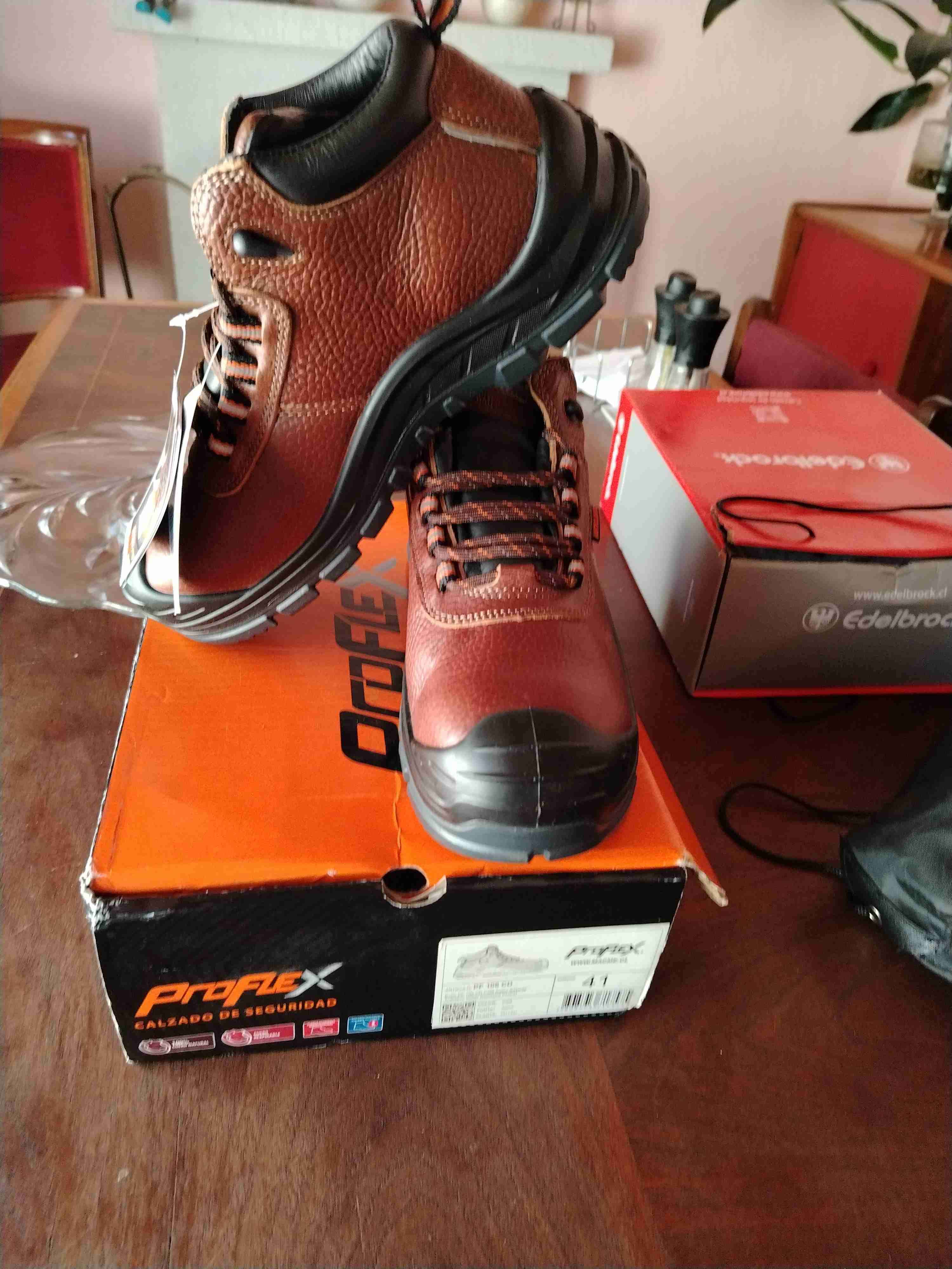 Botas de seguridad café Proflex - miniatura 2