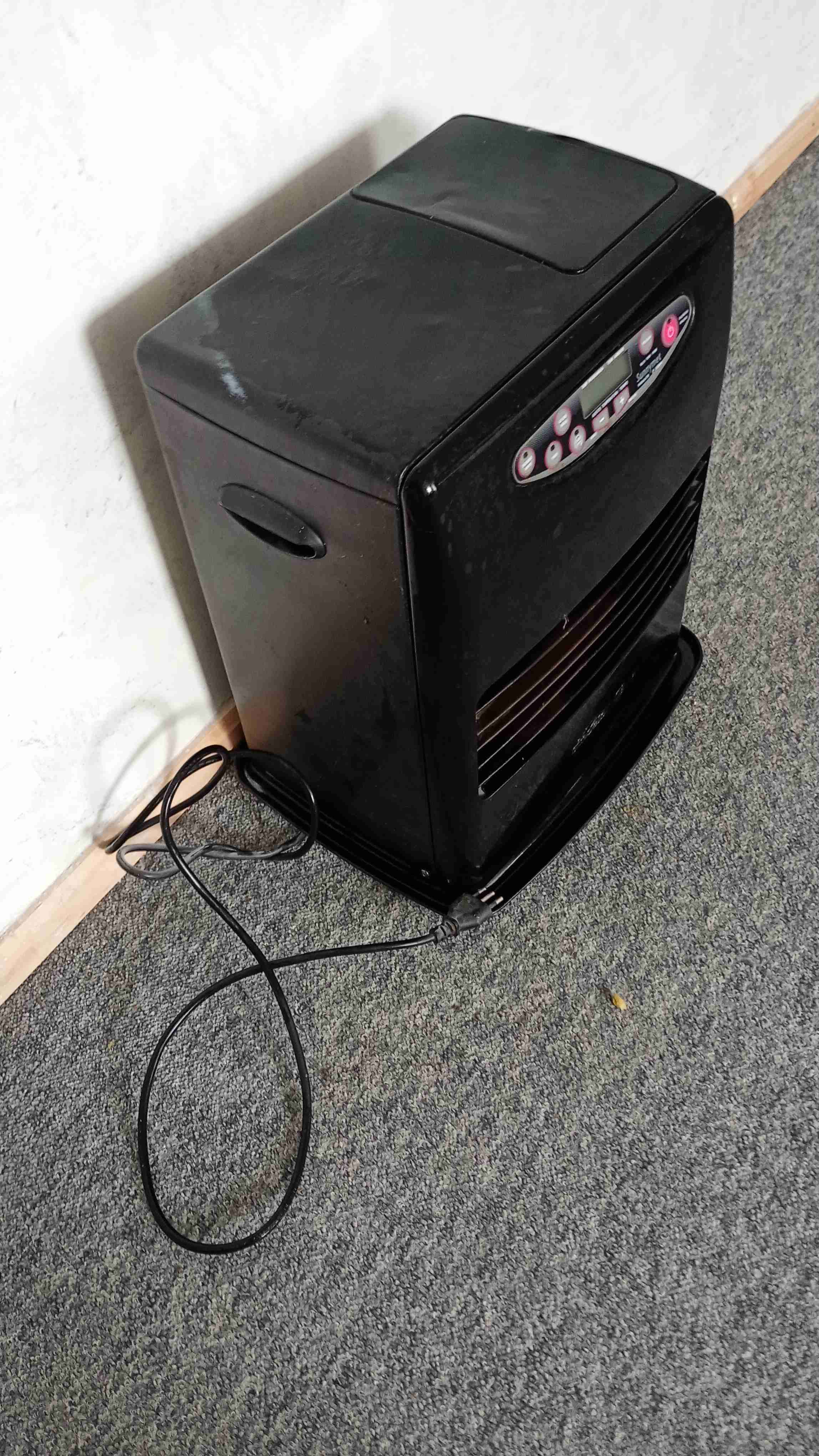 Calefactor eléctrico portátil negro