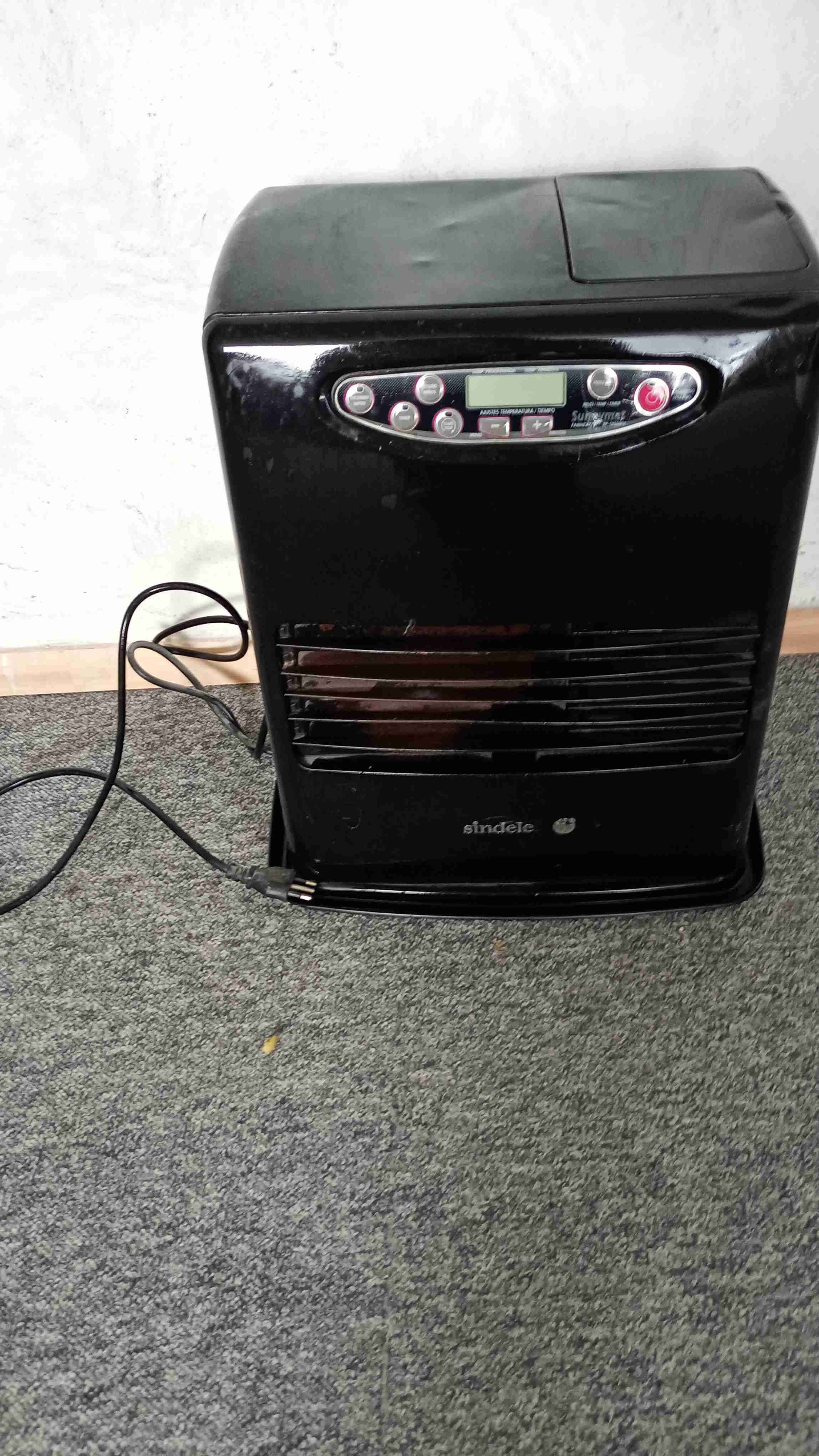 Calefactor eléctrico portátil negro - miniatura 2