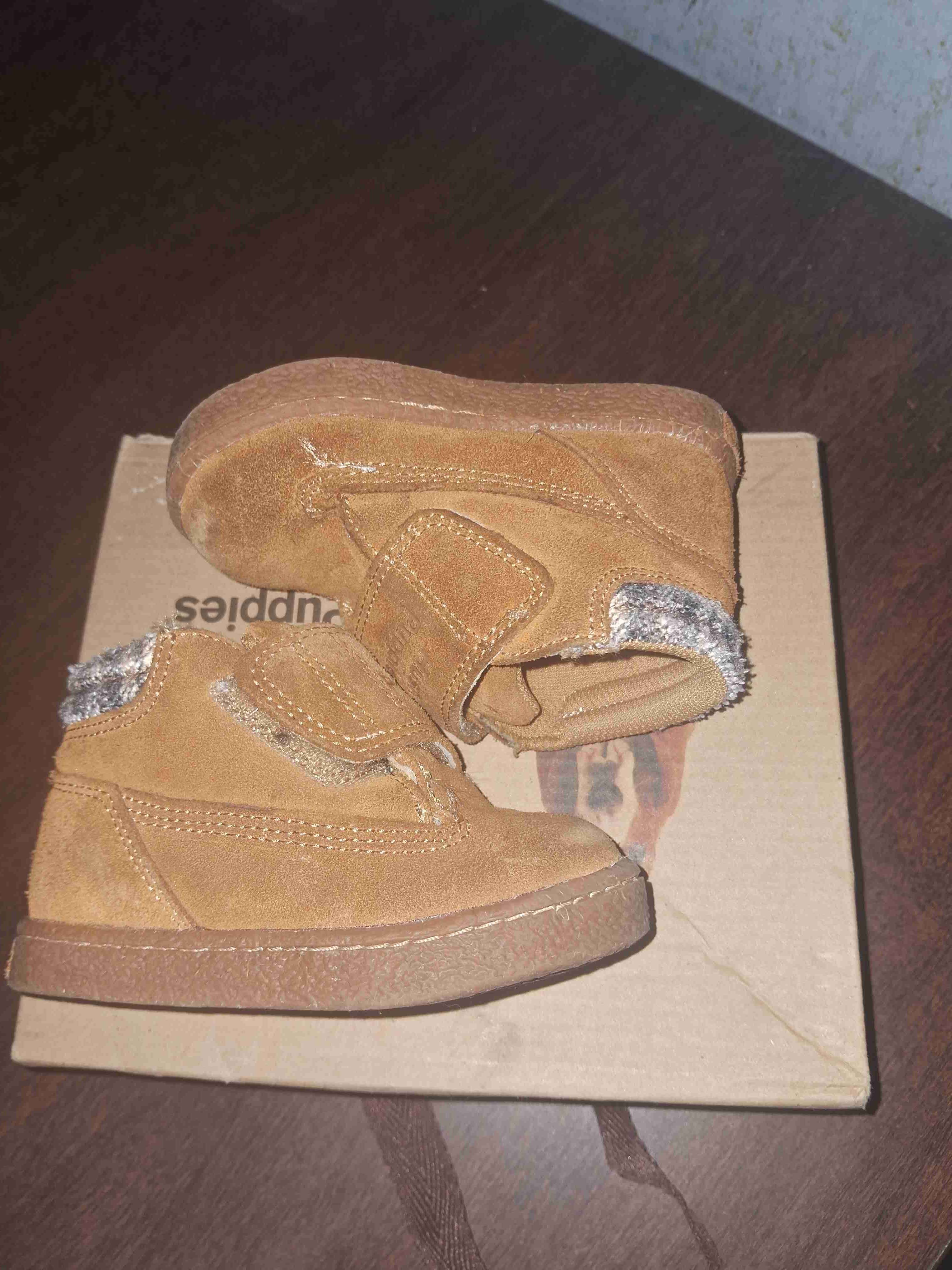 Zapatos bebé marrón con velcro - miniatura 2