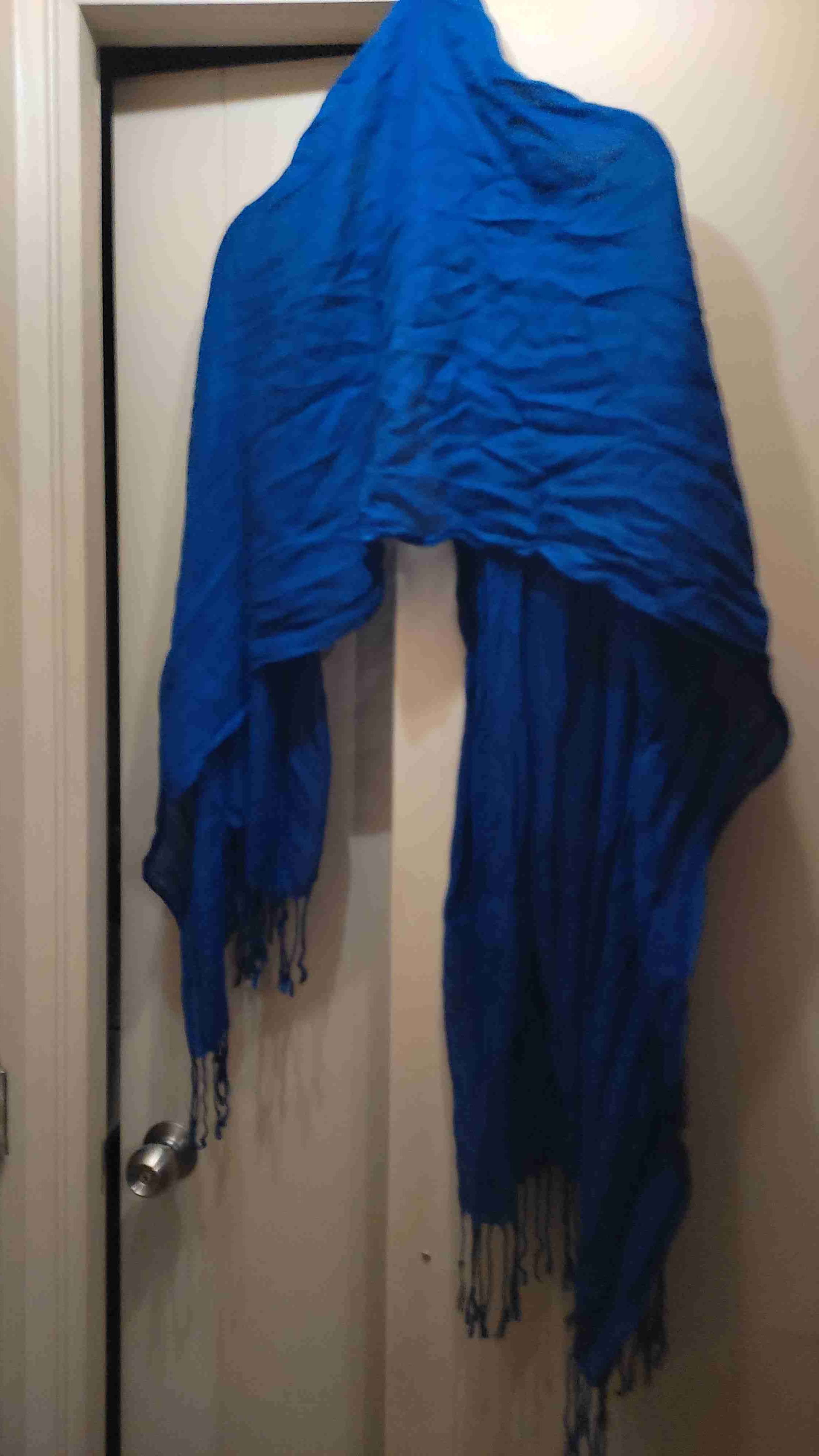 Pañuelos floral rosa con flecos - 5