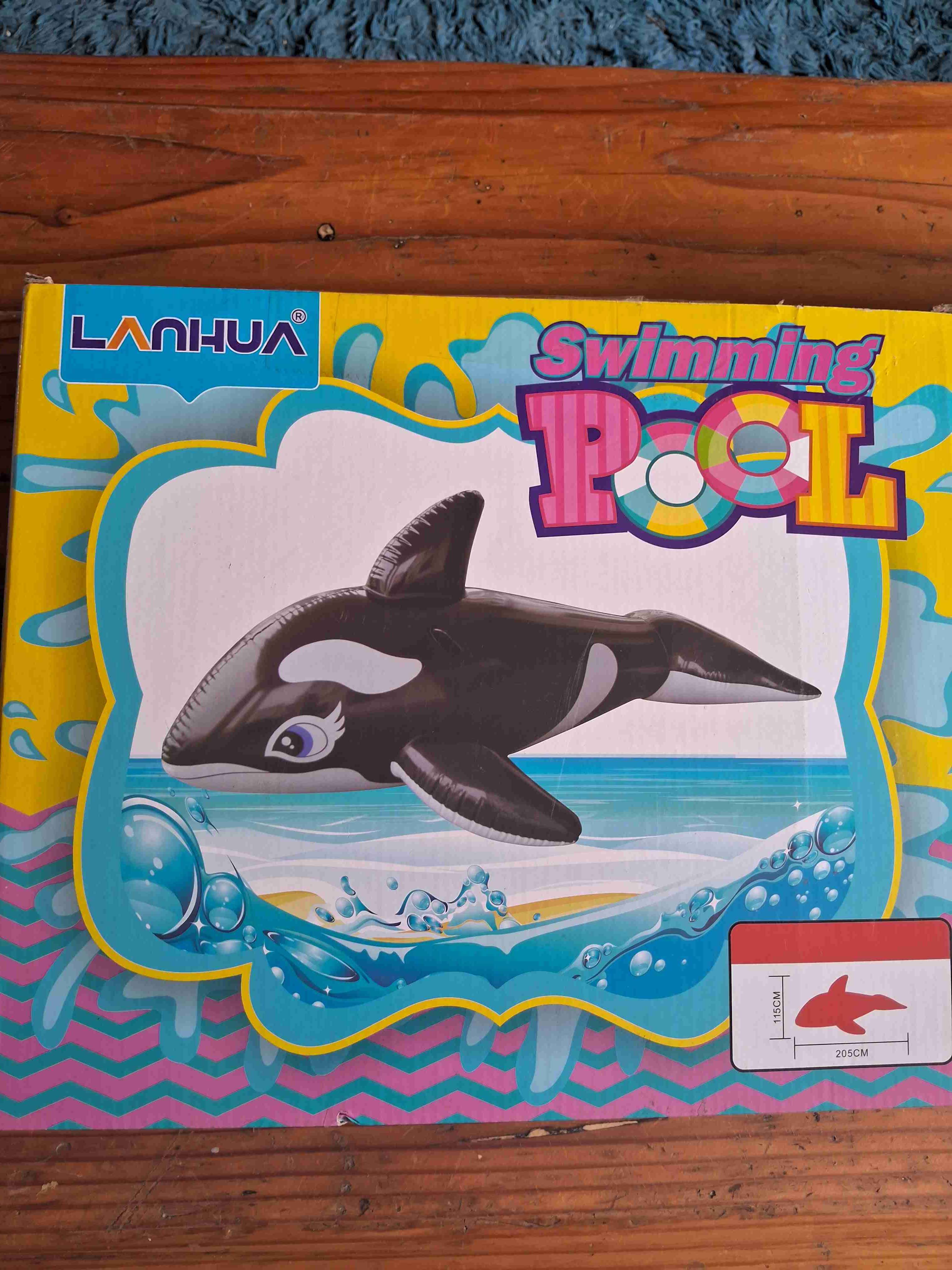 Flotador inflable orca piscina