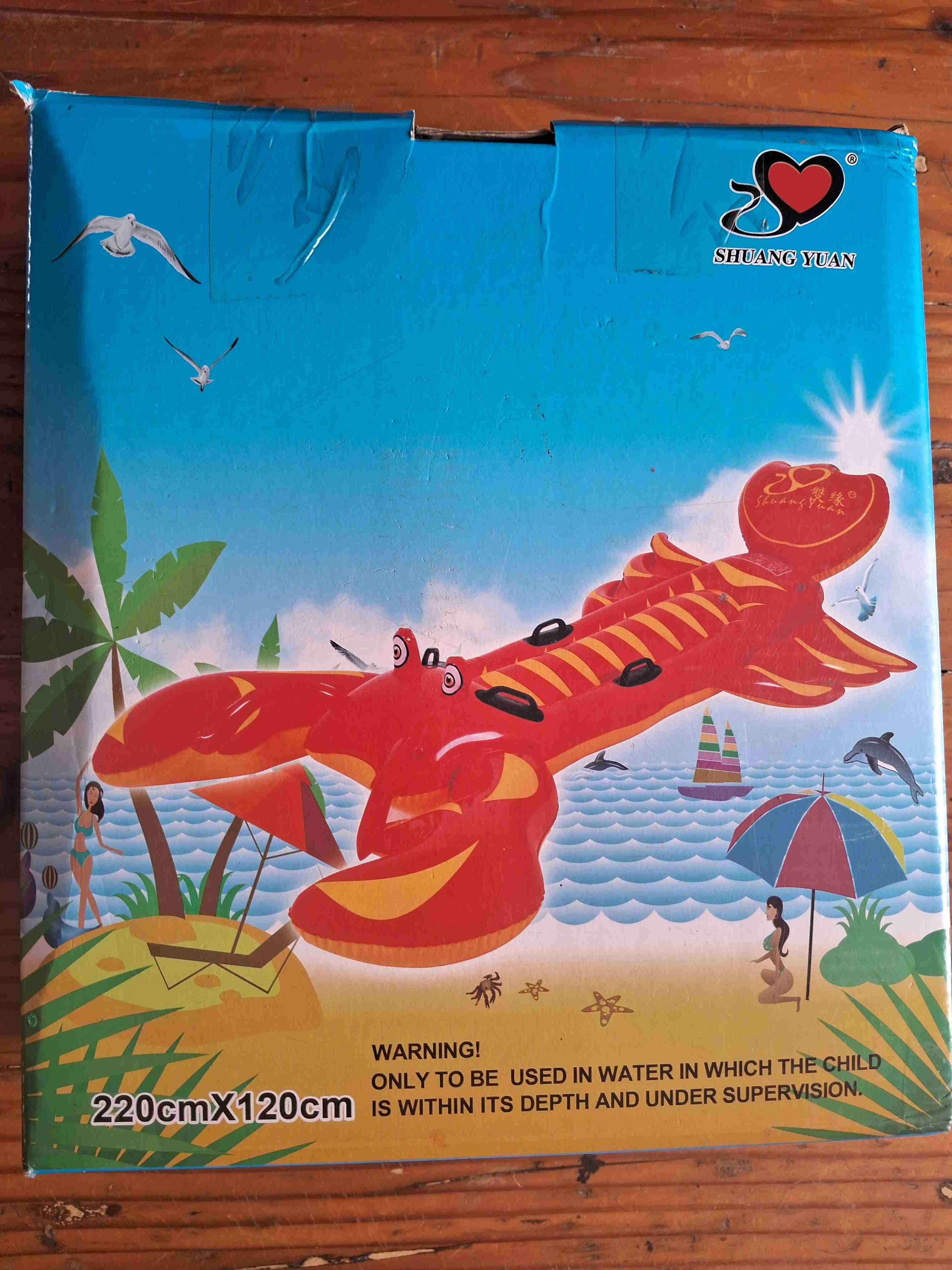 Flotador inflable langosta