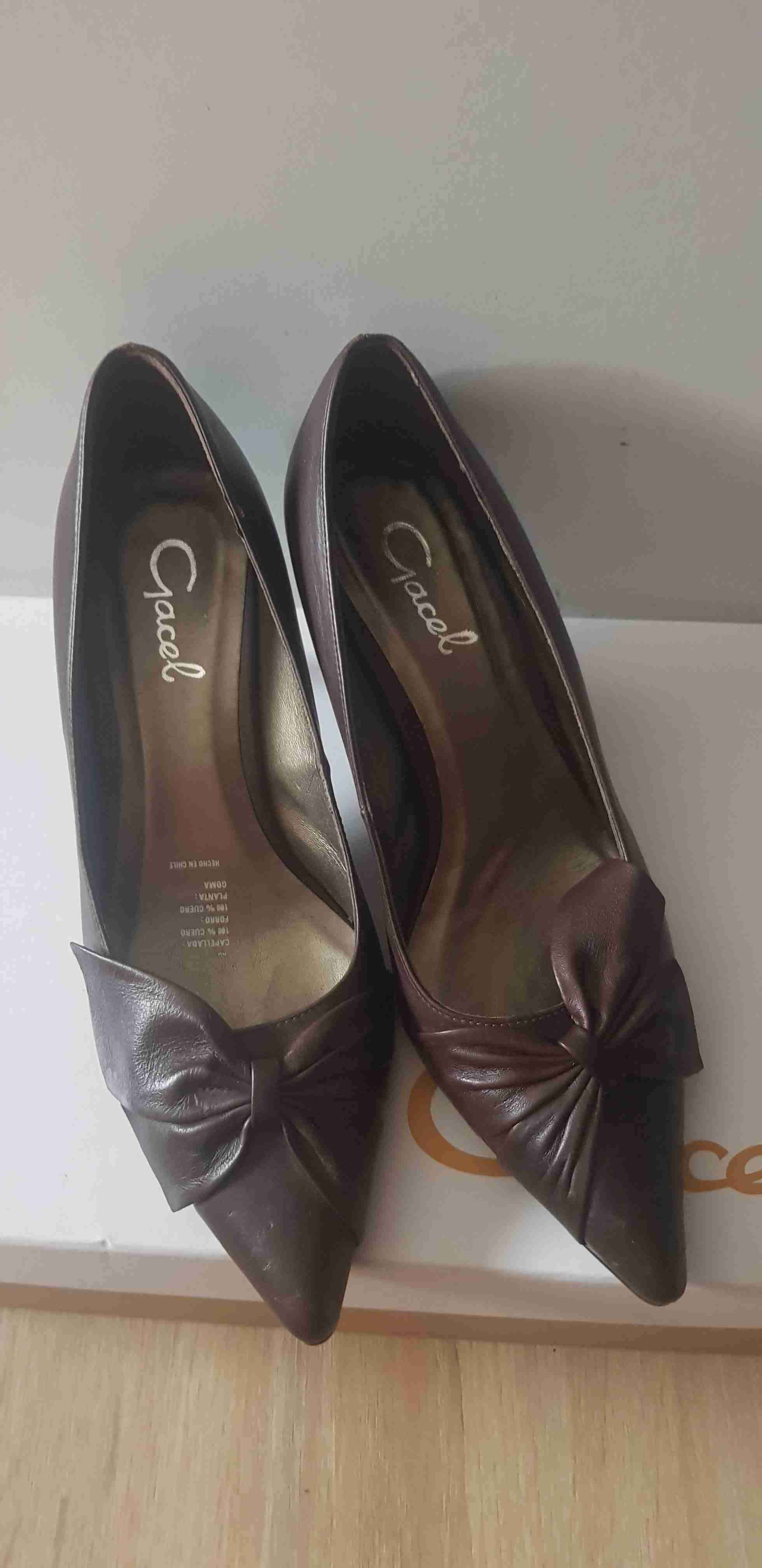 Zapatos de tacón marrones gacel - miniatura 5