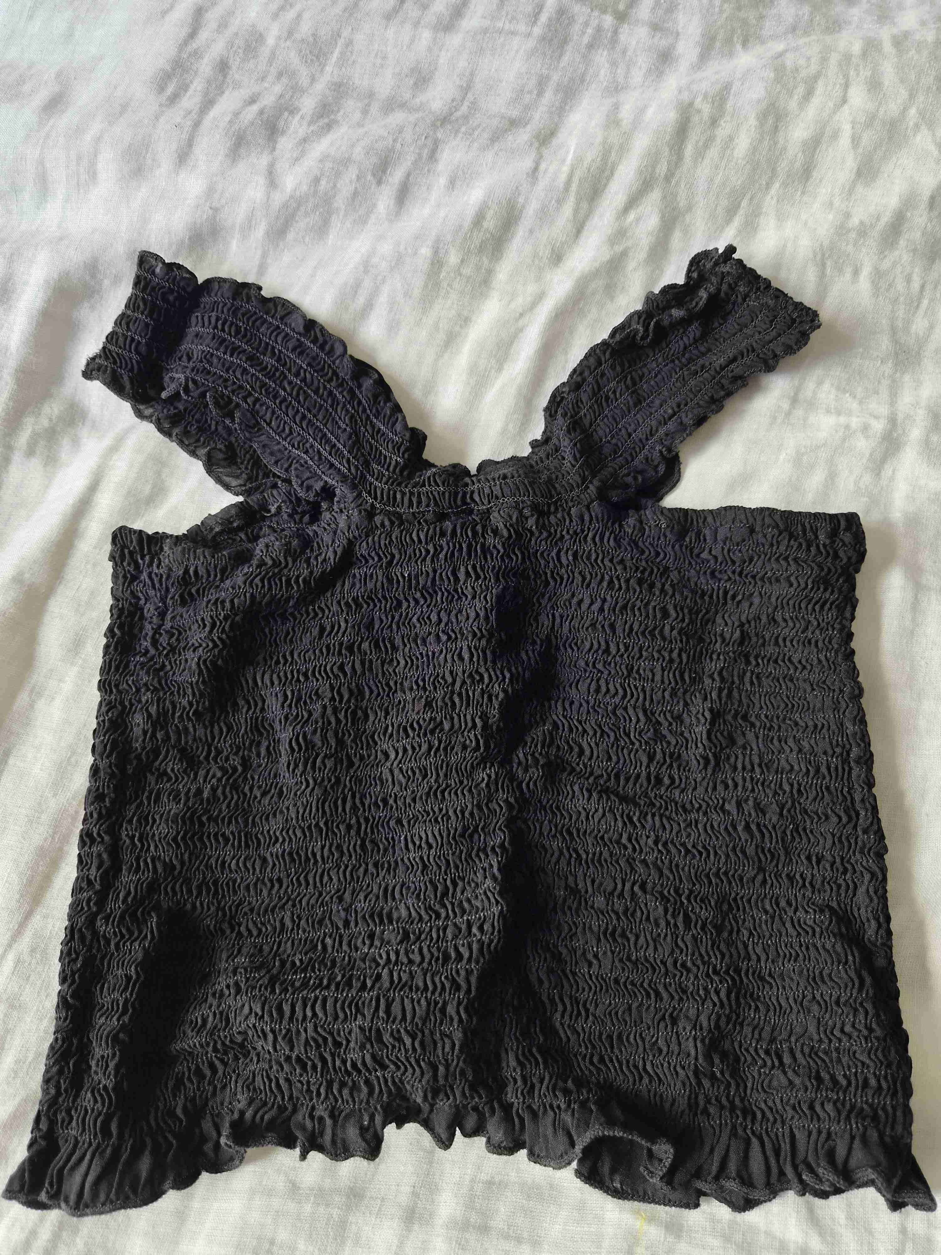 Top negro estilo corset - miniatura 2