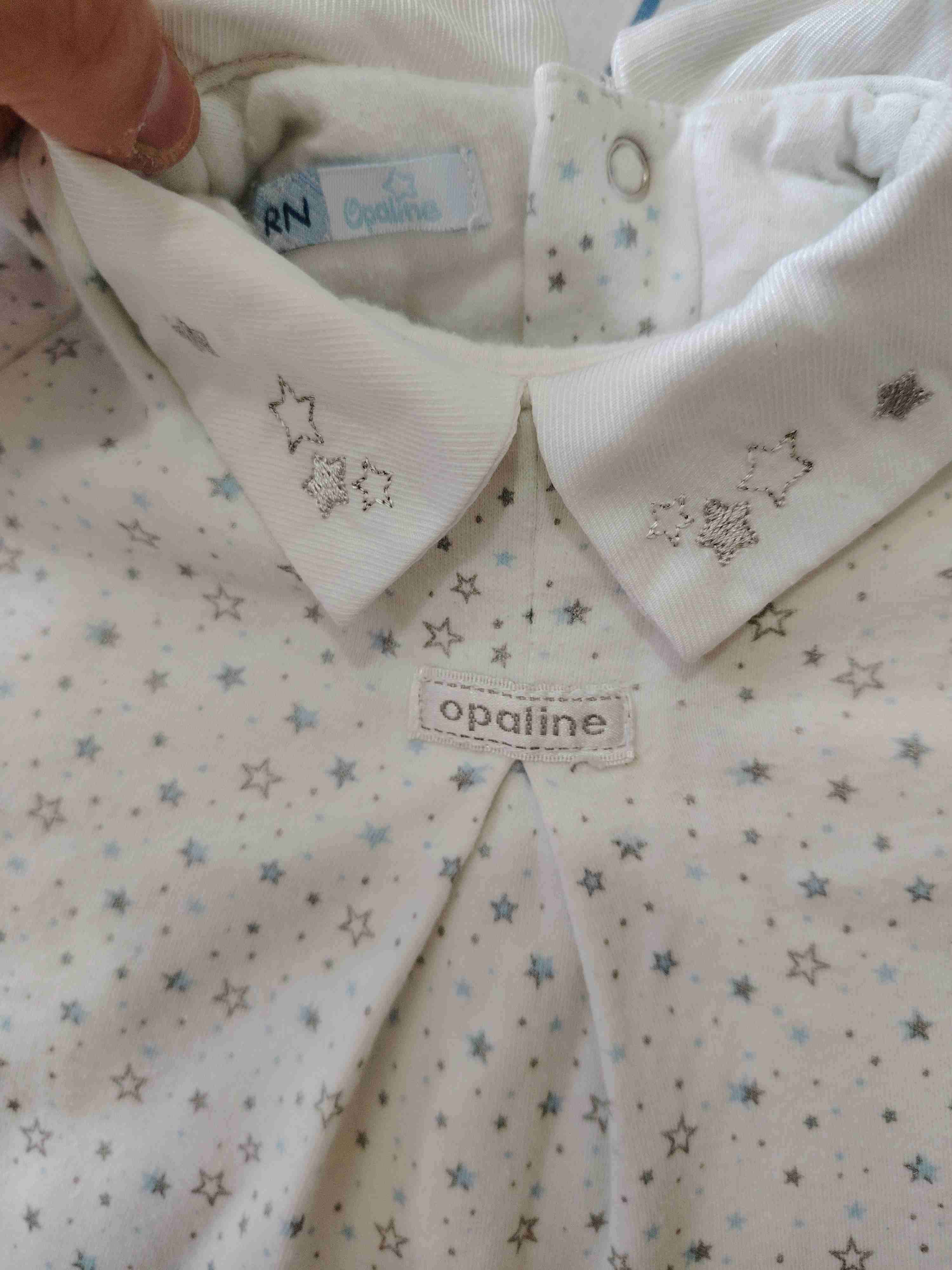 Enterito acolchado bebé estampado estrellitas - miniatura 2