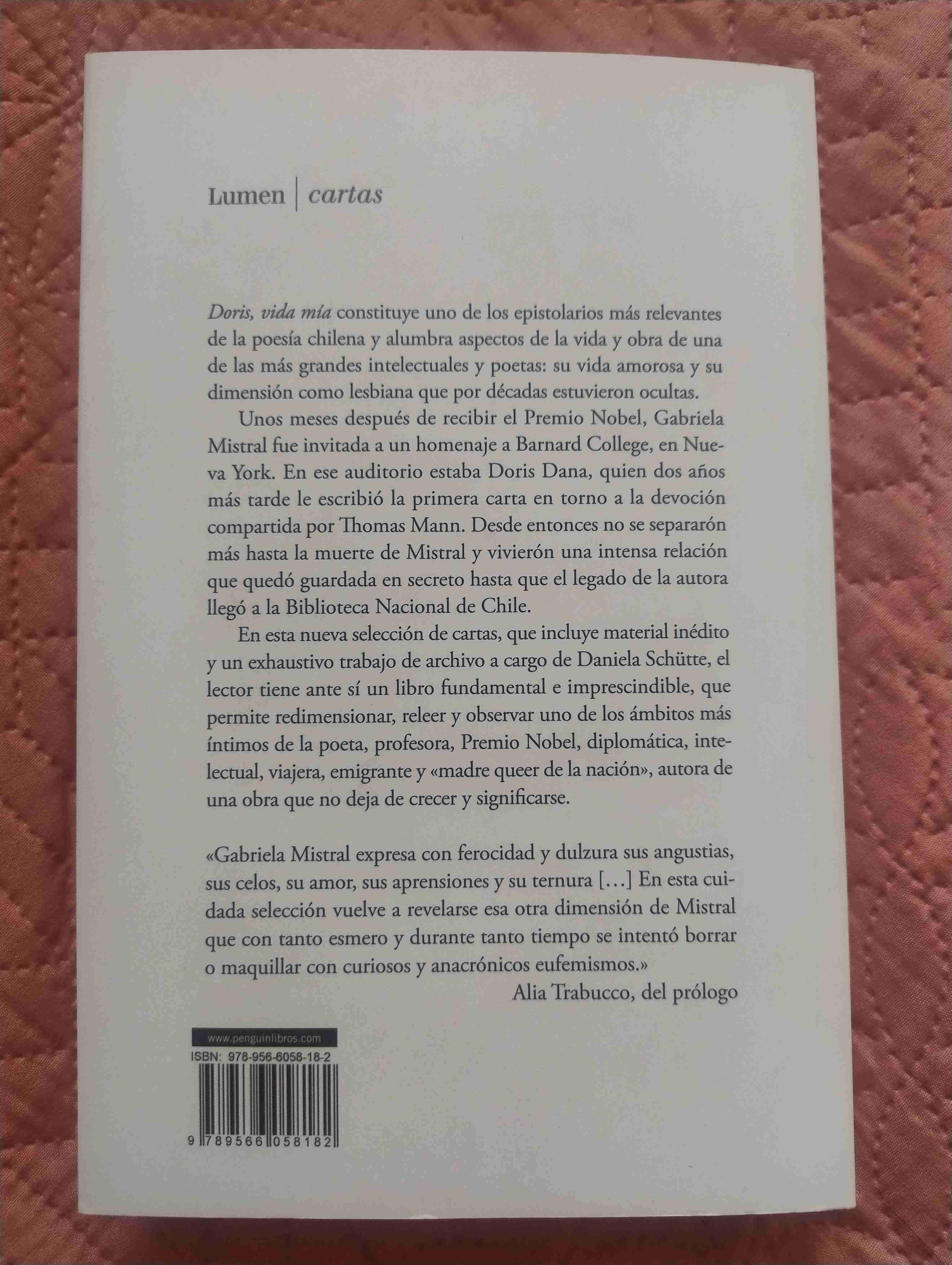 Libro 'Doris, vida mía' - Gabriela Mistral - miniatura 2