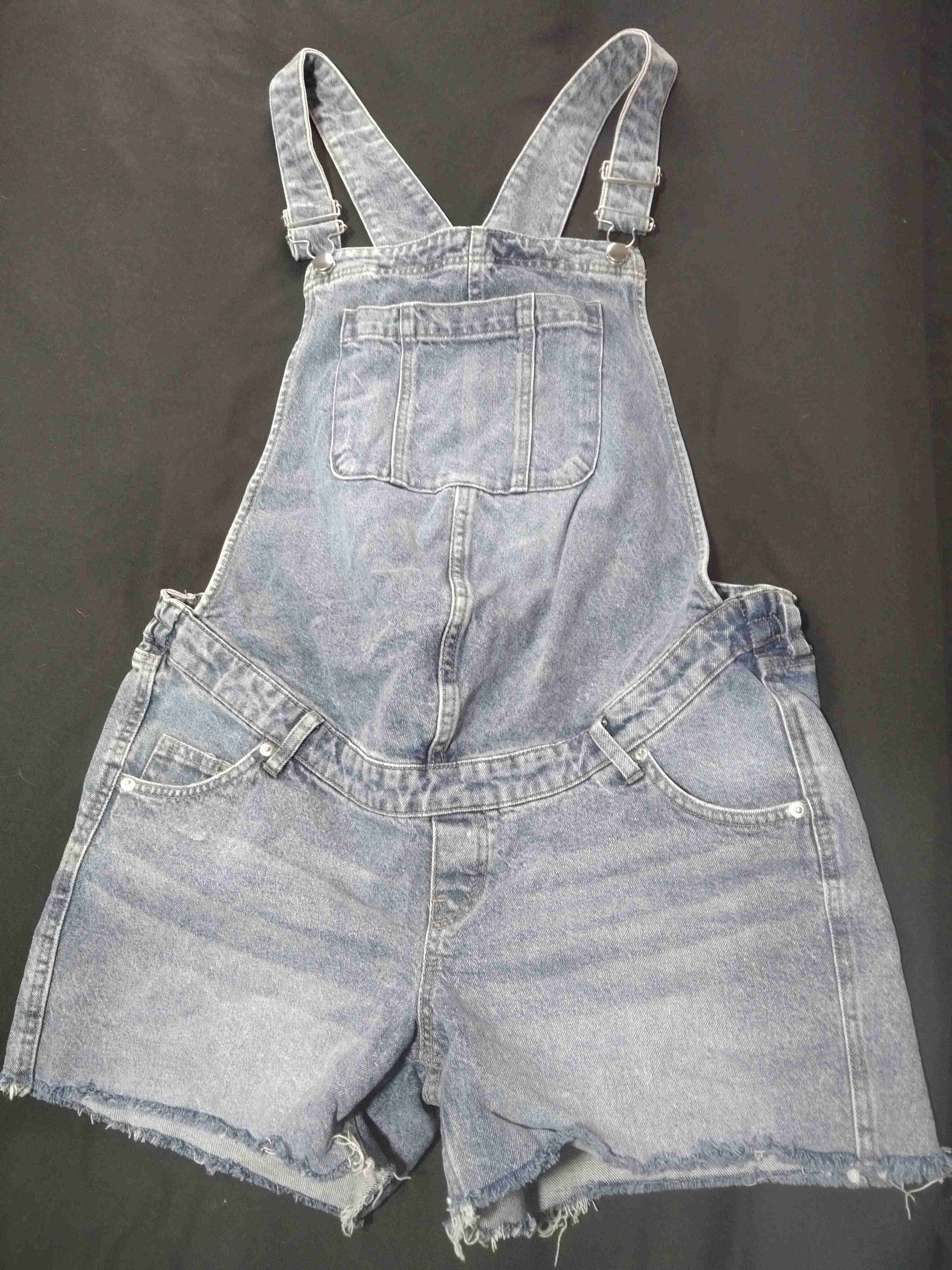 Jardinera corta de mezclilla prenatal - 2