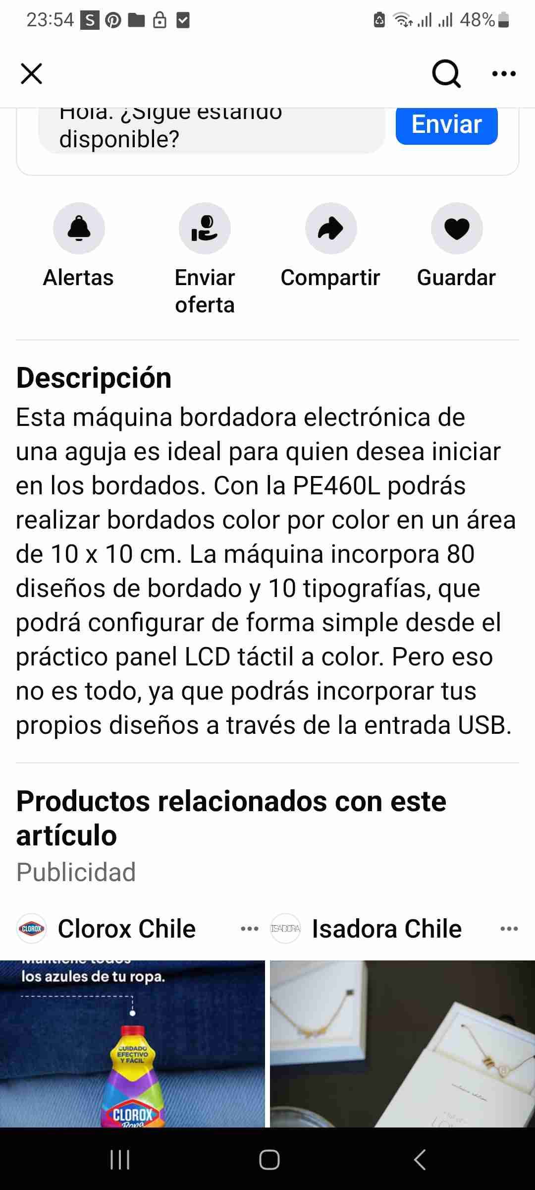 Máquina bordadora Brother Innovis - miniatura 2