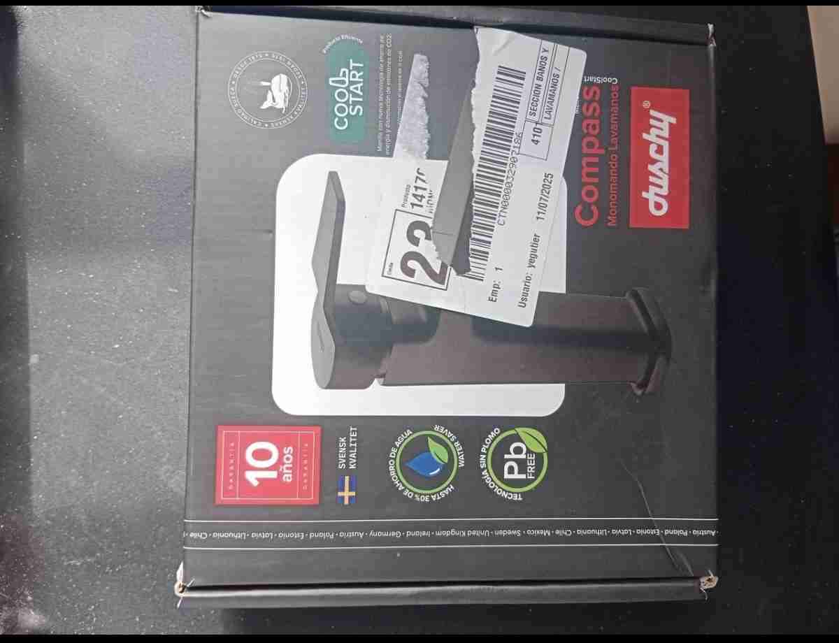 Monomando lavamanos negro mate - miniatura 4