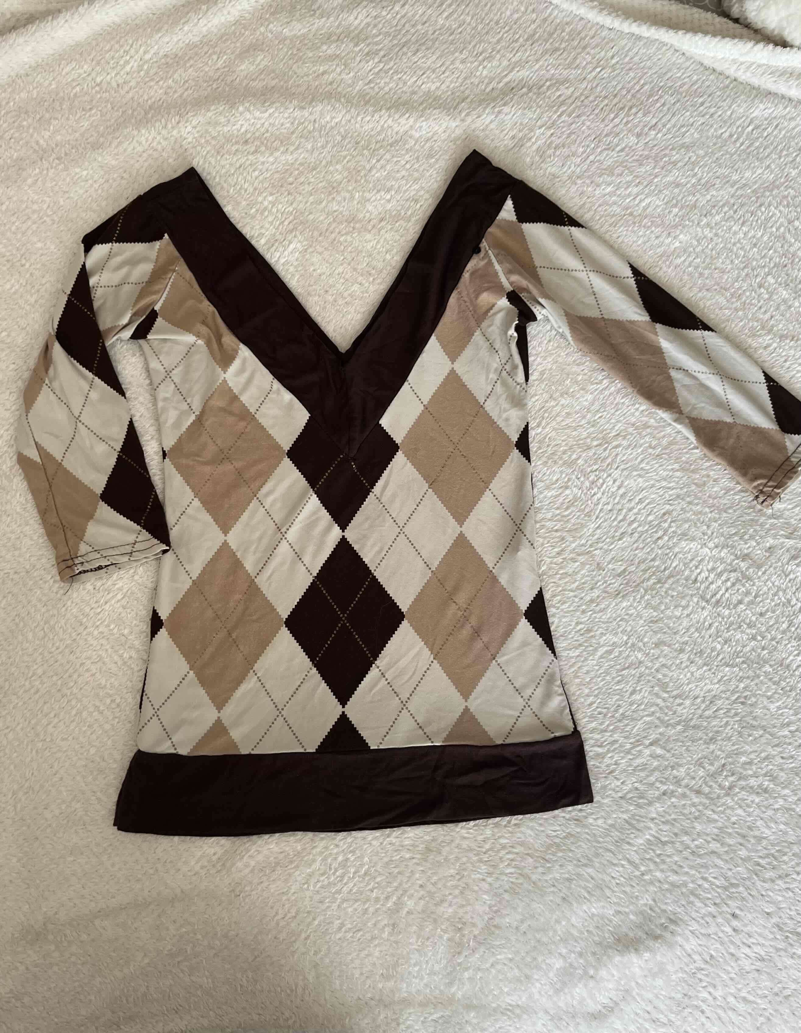 Polera manga 3/4 Café - miniatura 2