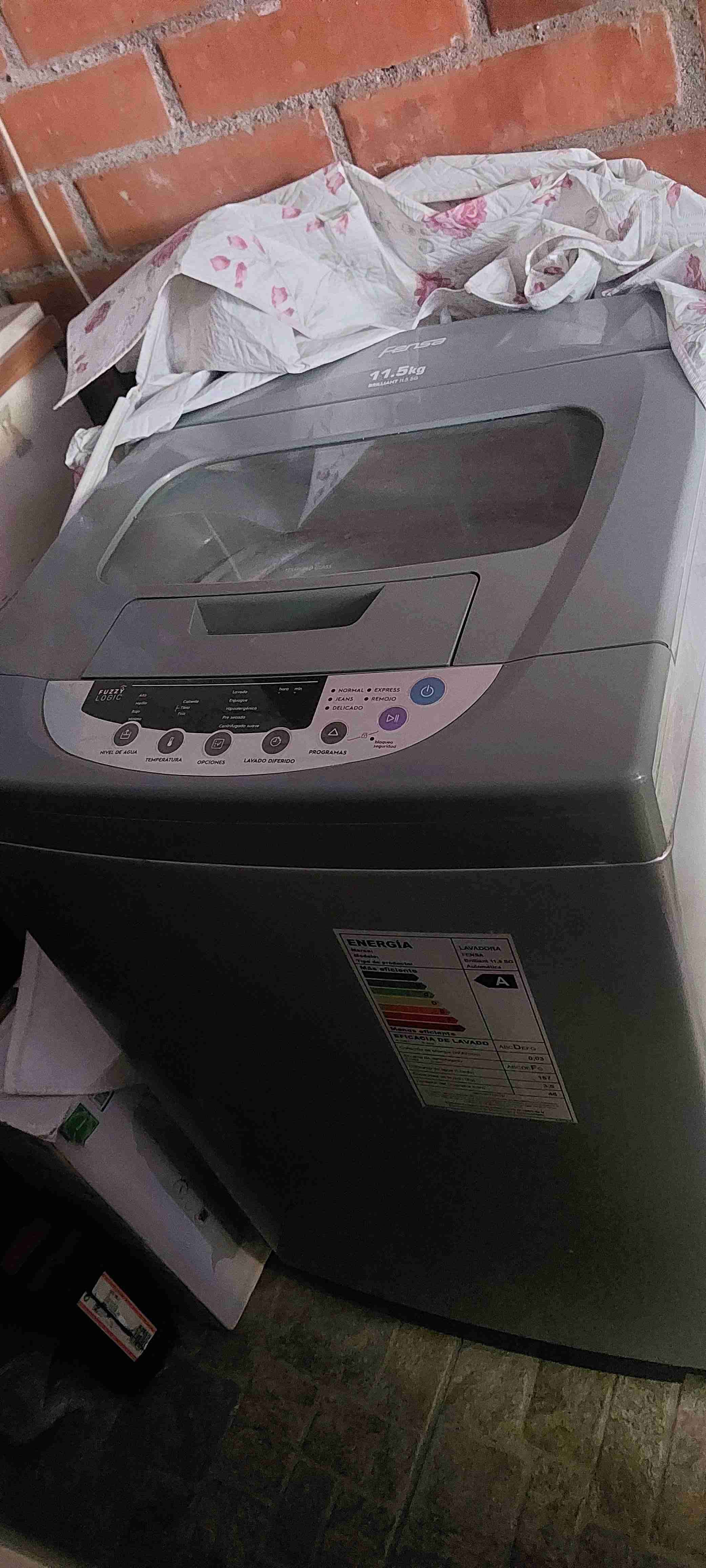 Lavadora automática 11.5 kg gris - miniatura 2